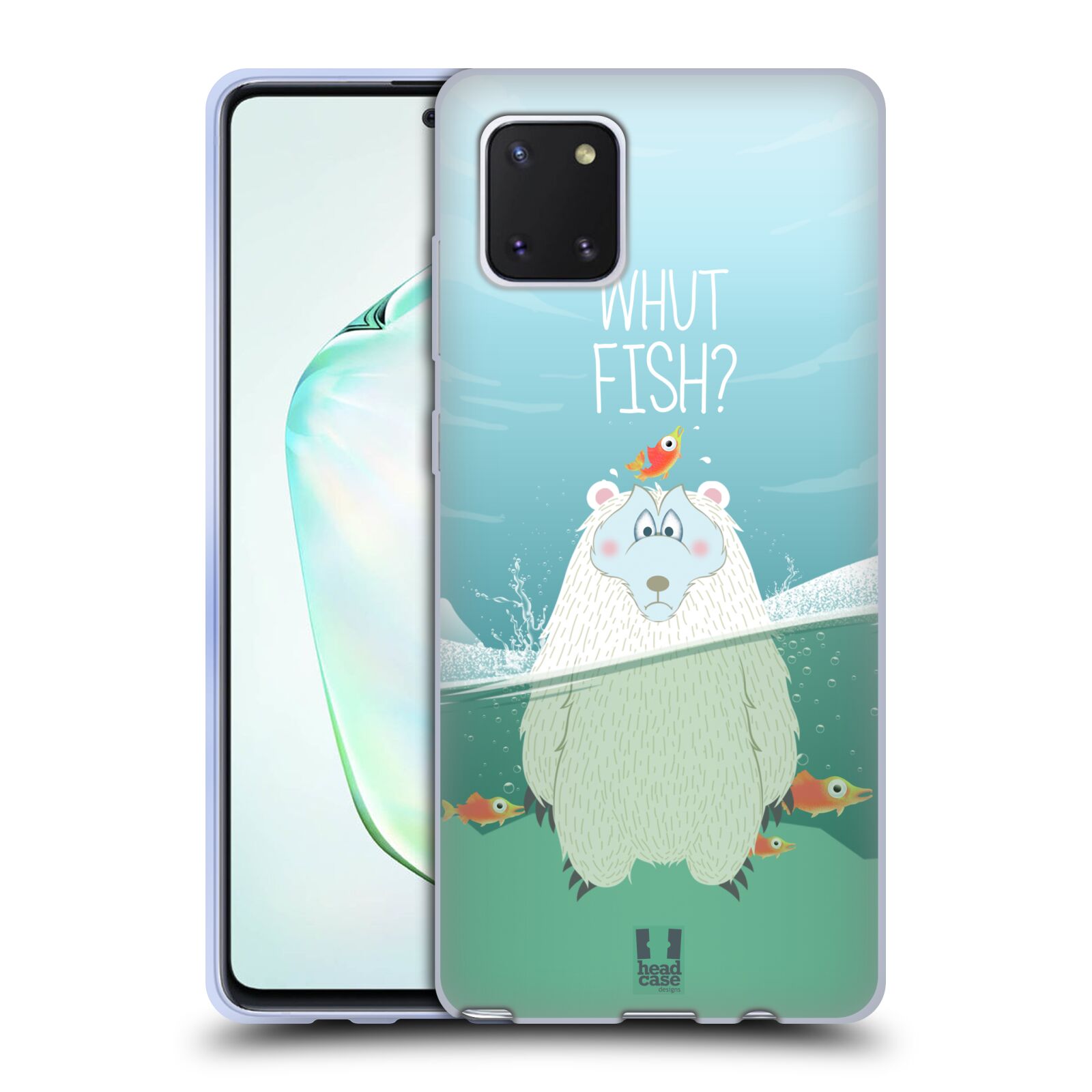 Silikonové pouzdro na mobil Samsung Galaxy Note 10 Lite - Head Case - Medvěd Whut Fish?