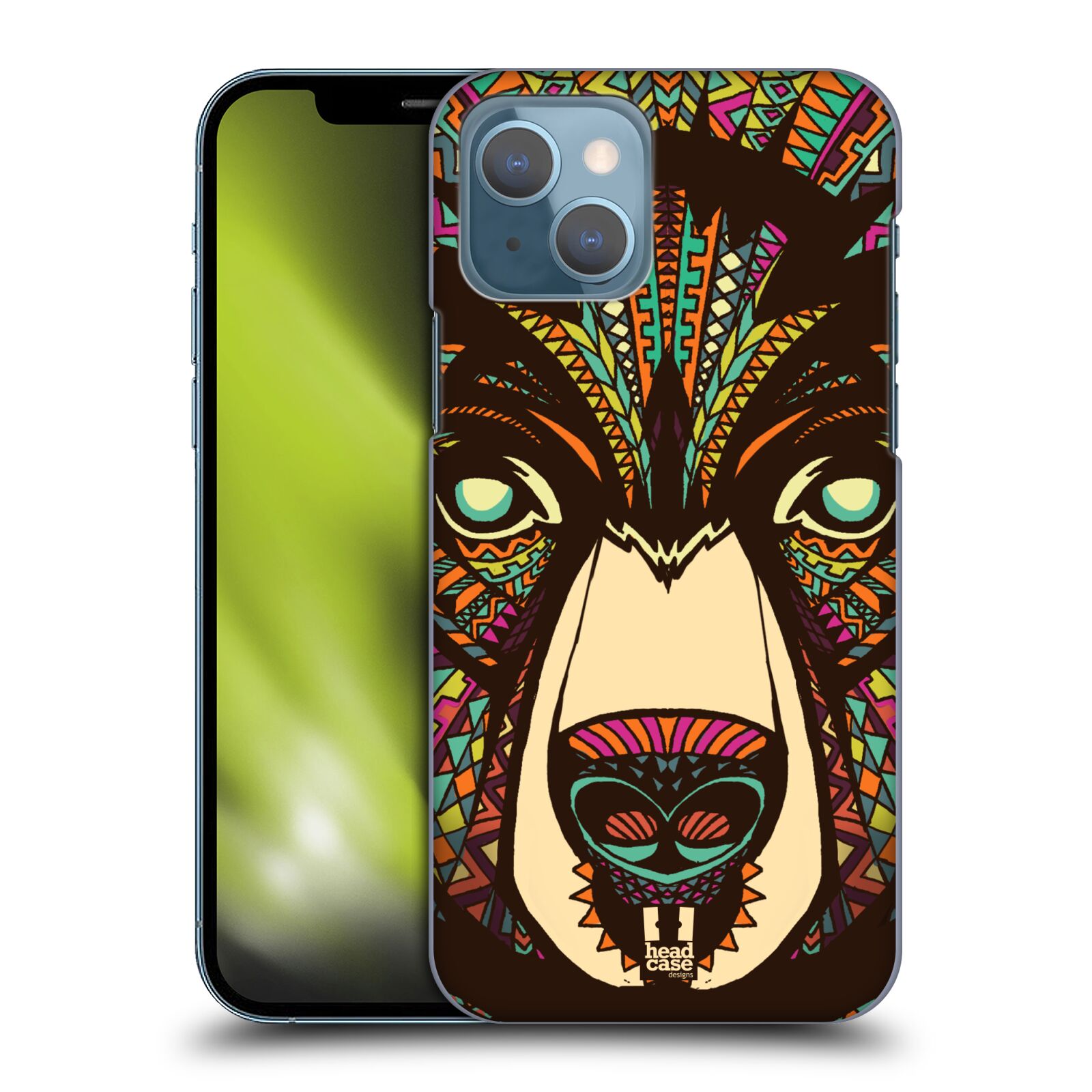 Plastové pouzdro na mobil Apple iPhone 13 - Head Case - AZTEC MEDVĚD