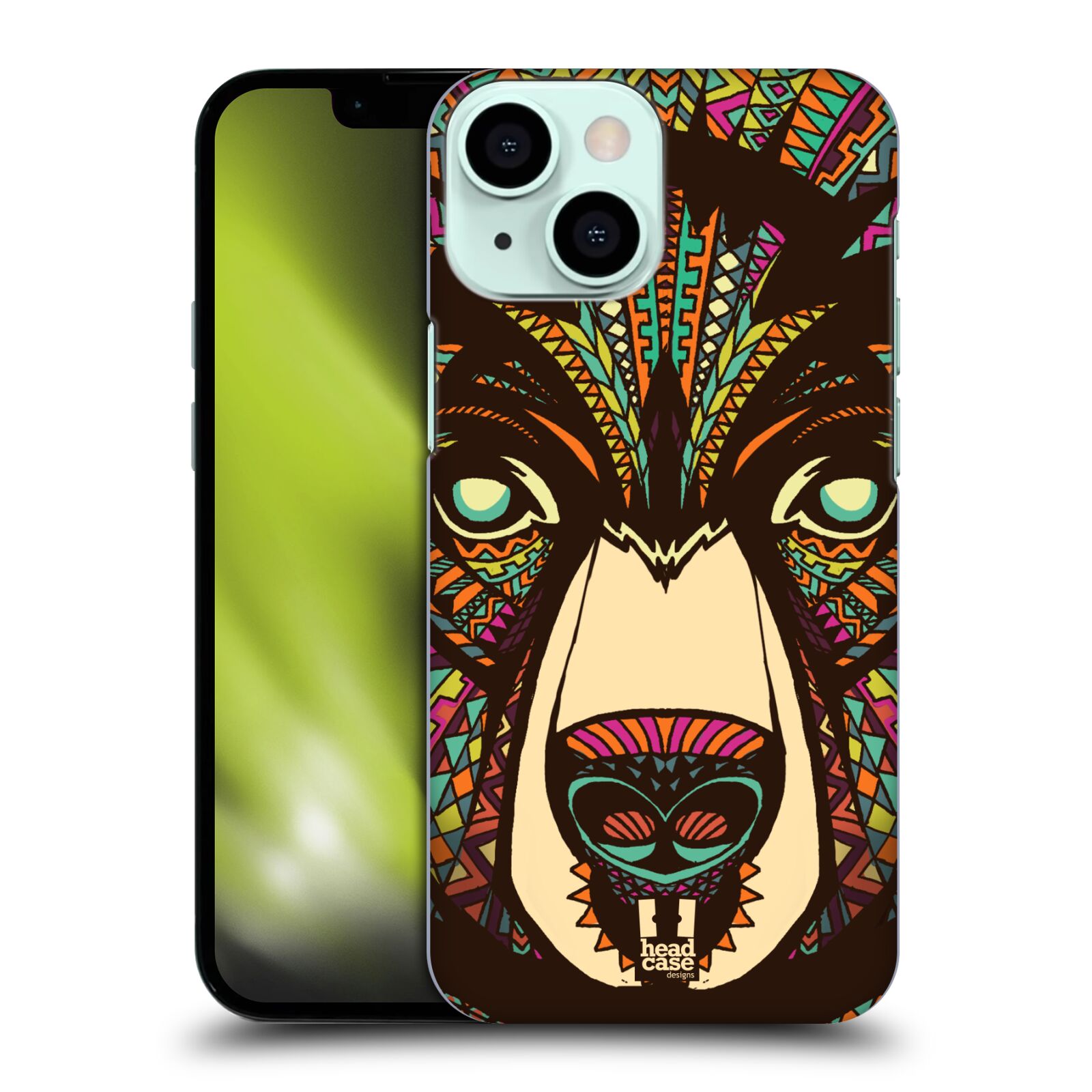 Plastové pouzdro na mobil Apple iPhone 13 Mini - Head Case - AZTEC MEDVĚD