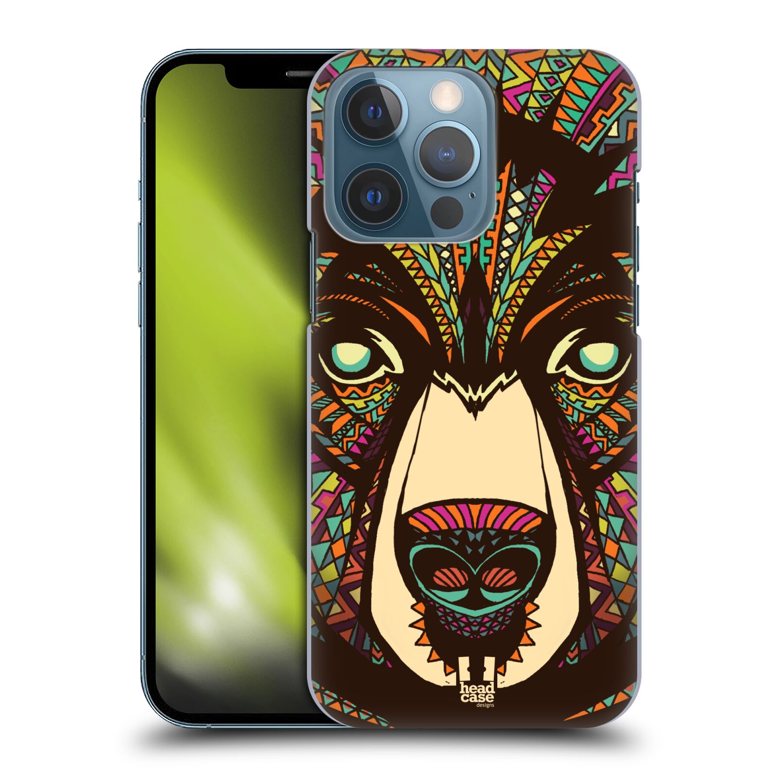 Plastové pouzdro na mobil Apple iPhone 13 Pro - Head Case - AZTEC MEDVĚD