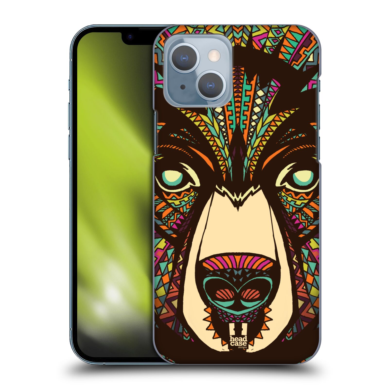 Plastové pouzdro na mobil Apple iPhone 14 - Head Case - AZTEC MEDVĚD
