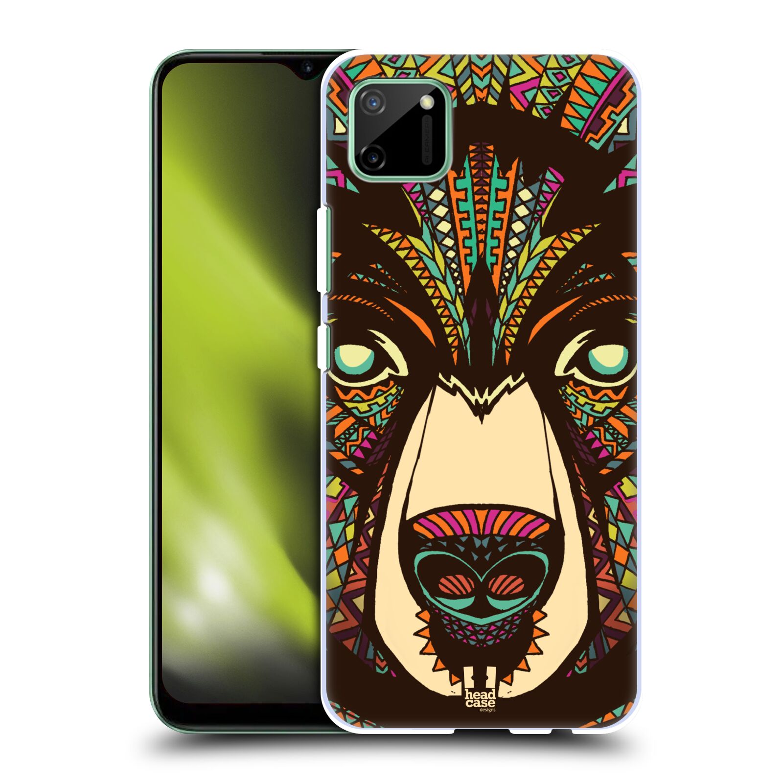 Plastové pouzdro na mobil Realme C11 - Head Case - AZTEC MEDVĚD
