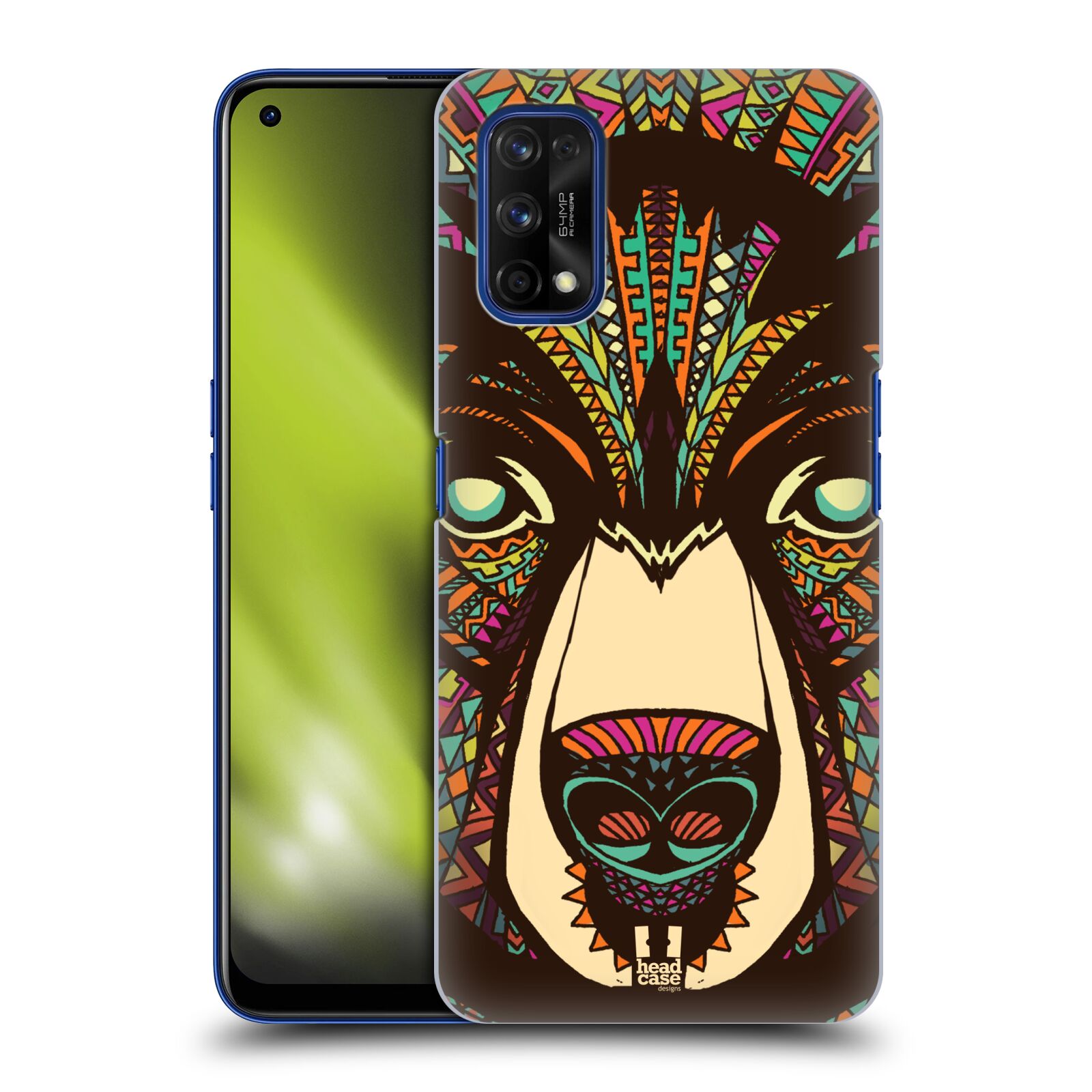 Plastové pouzdro na mobil Realme 7 Pro - Head Case - AZTEC MEDVĚD