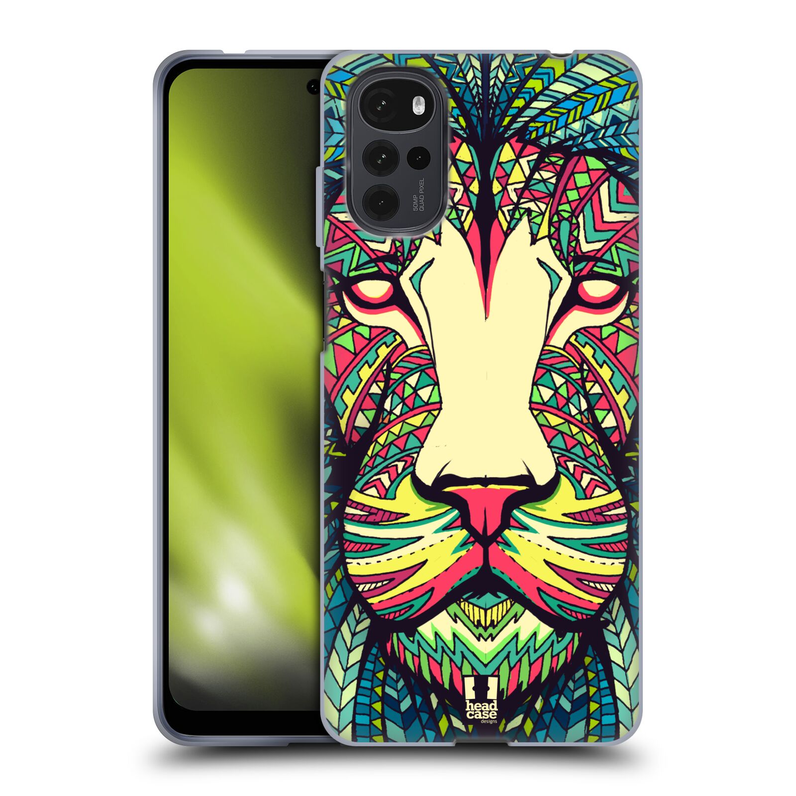Silikonové pouzdro na mobil Motorola Moto G22 - Head Case - AZTEC LEV