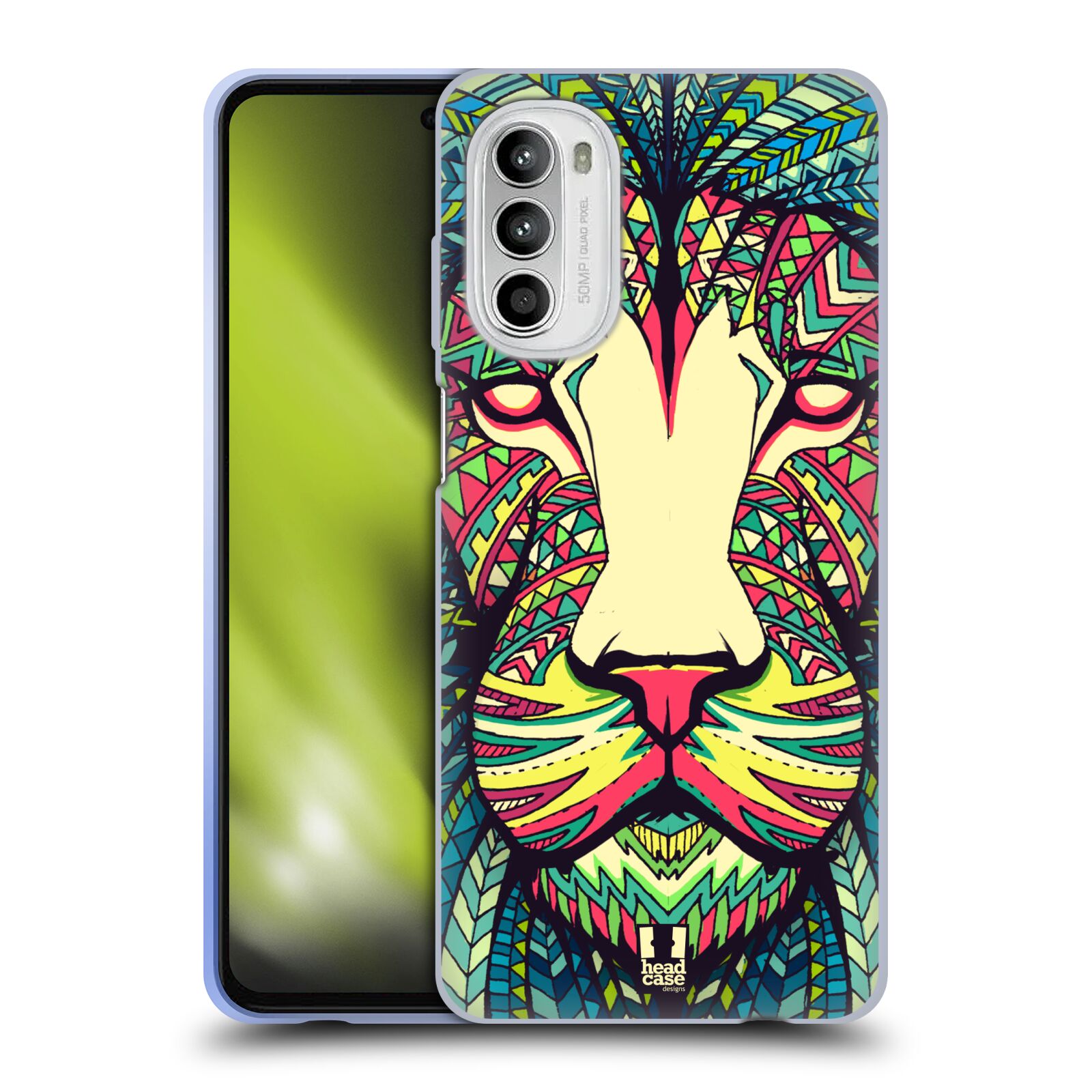 Silikonové pouzdro na mobil Motorola Moto G52 - Head Case - AZTEC LEV