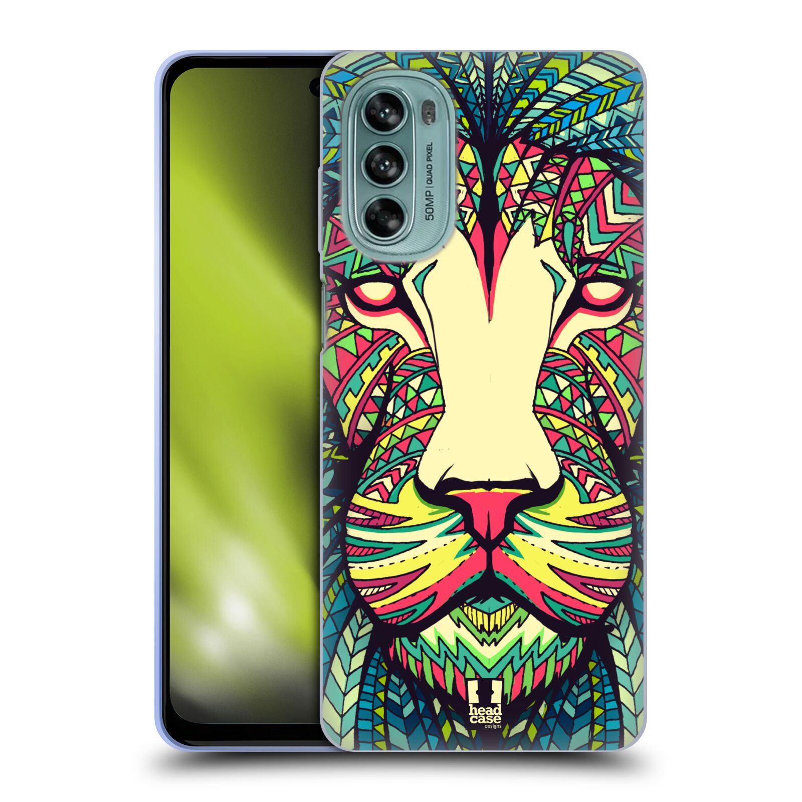 Silikonové pouzdro na mobil Motorola Moto G62 5G - Head Case - AZTEC LEV
