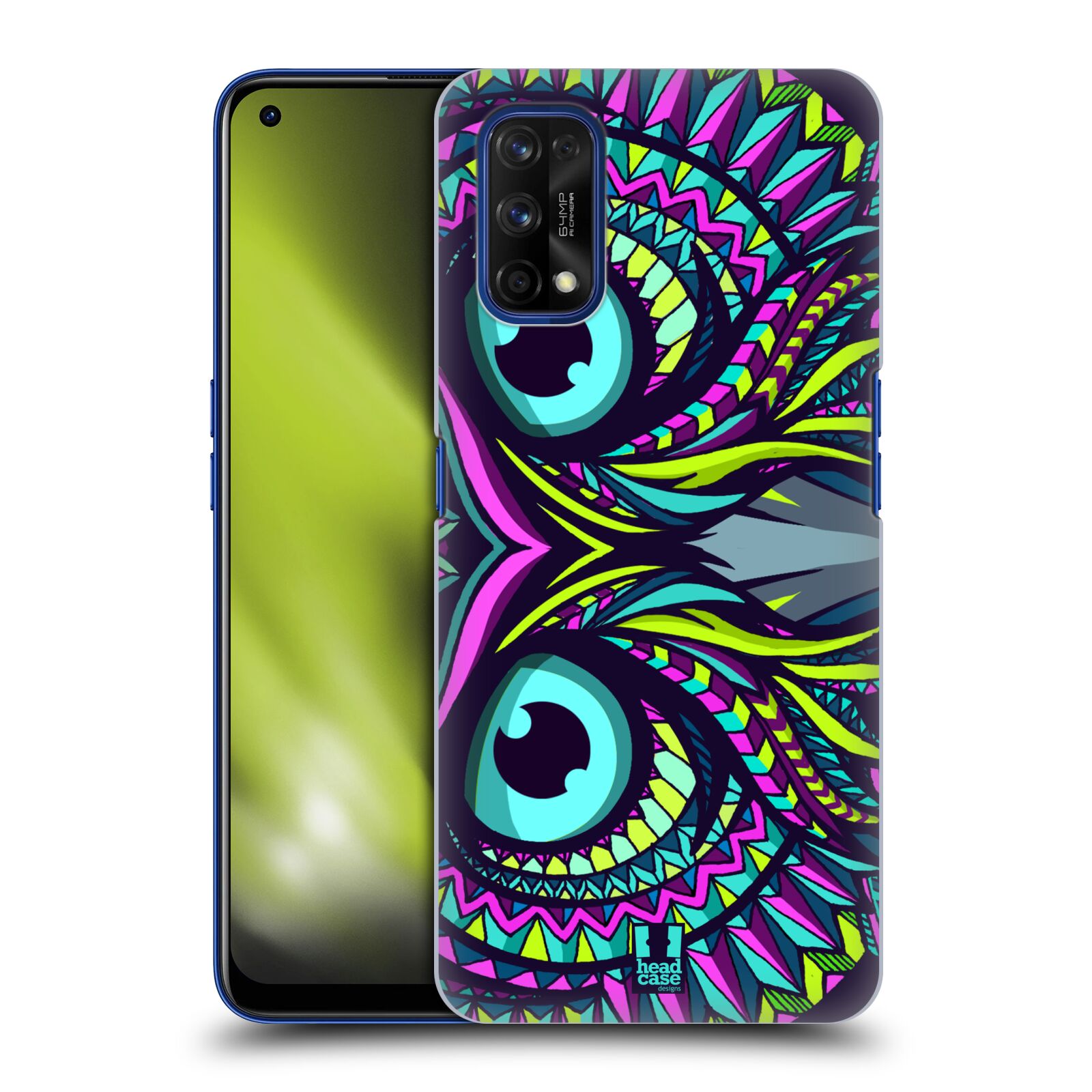 Plastové pouzdro na mobil Realme 7 Pro - Head Case - AZTEC SOVA