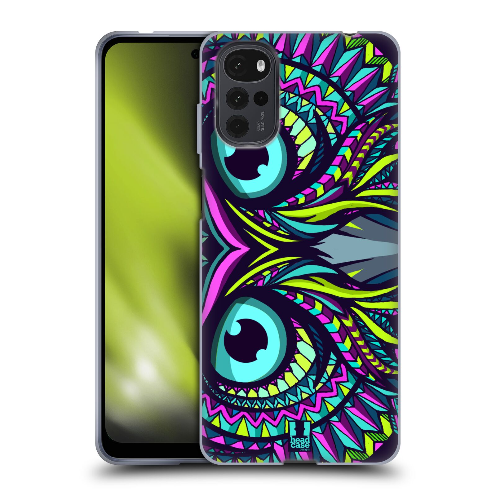 Silikonové pouzdro na mobil Motorola Moto G22 - Head Case - AZTEC SOVA