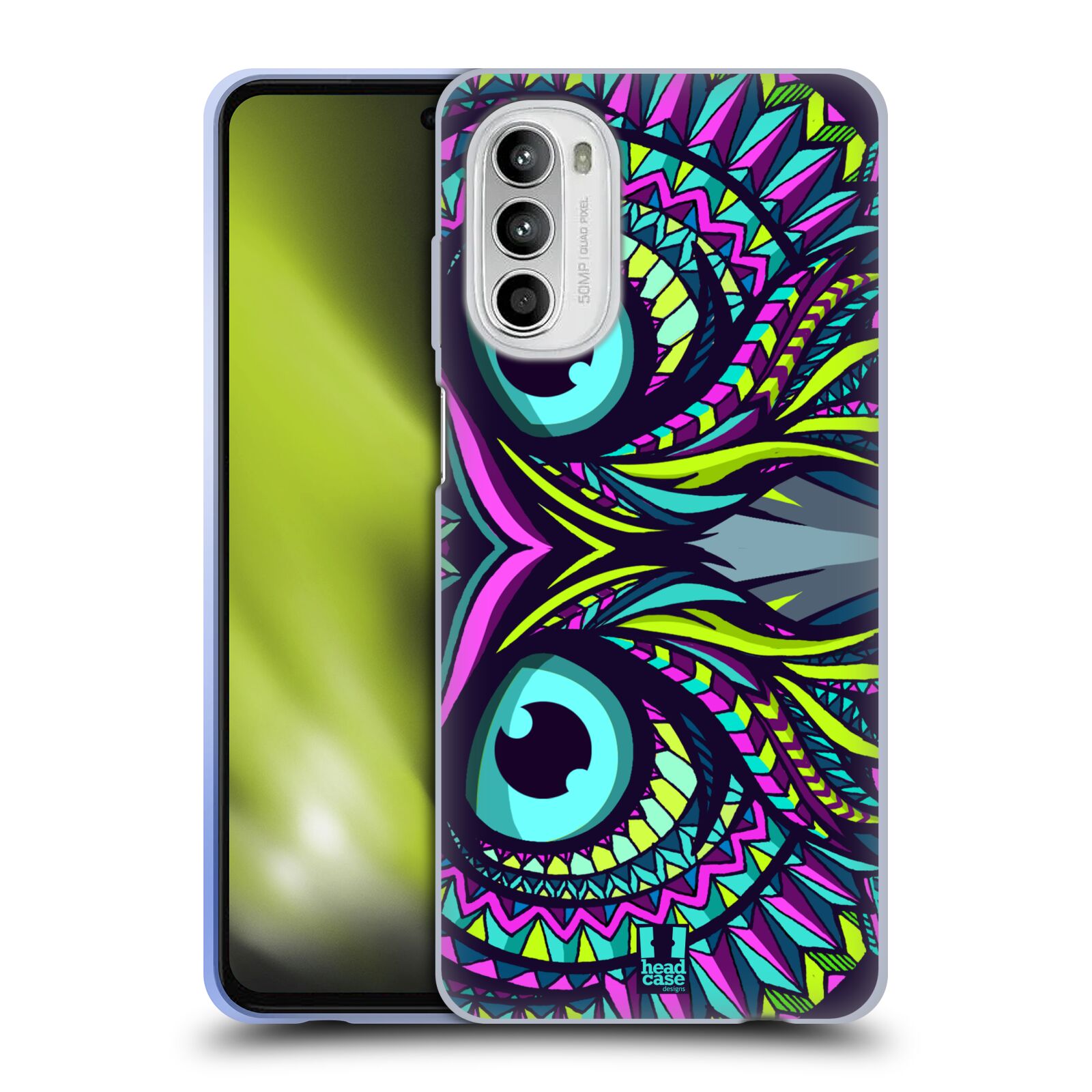 Silikonové pouzdro na mobil Motorola Moto G52 - Head Case - AZTEC SOVA
