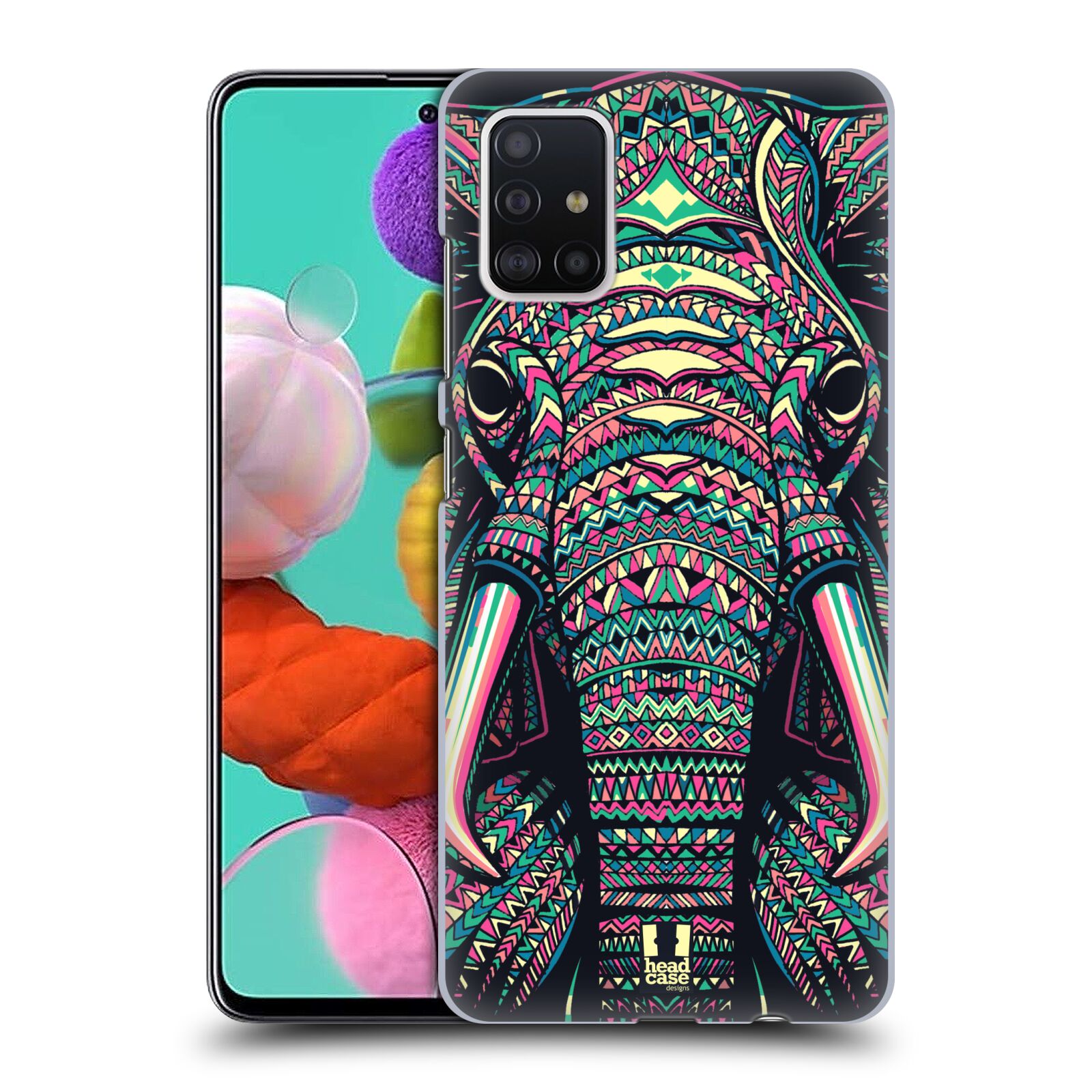 Plastové pouzdro na mobil Samsung Galaxy A51 - Head Case - AZTEC SLON