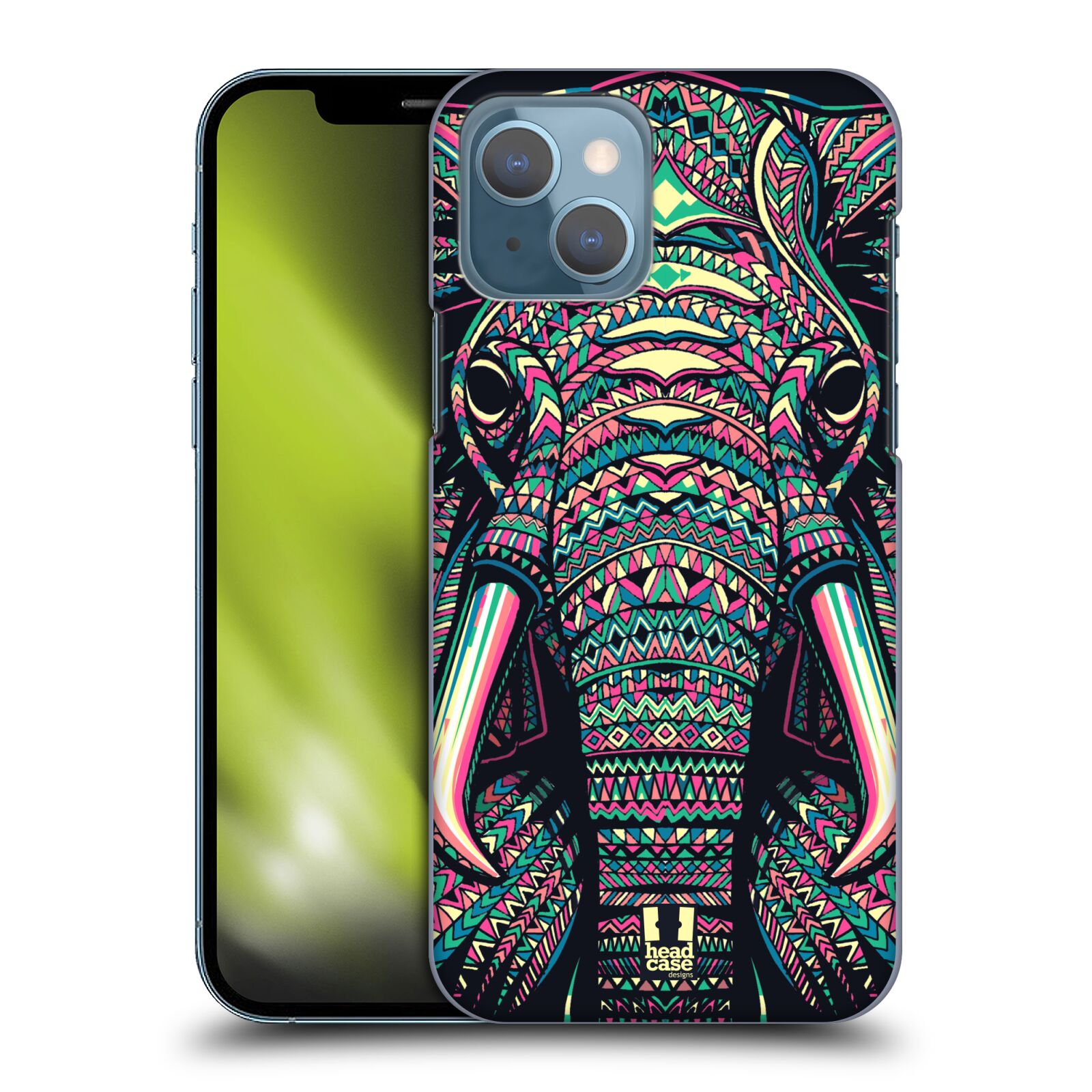 Plastové pouzdro na mobil Apple iPhone 13 - Head Case - AZTEC SLON