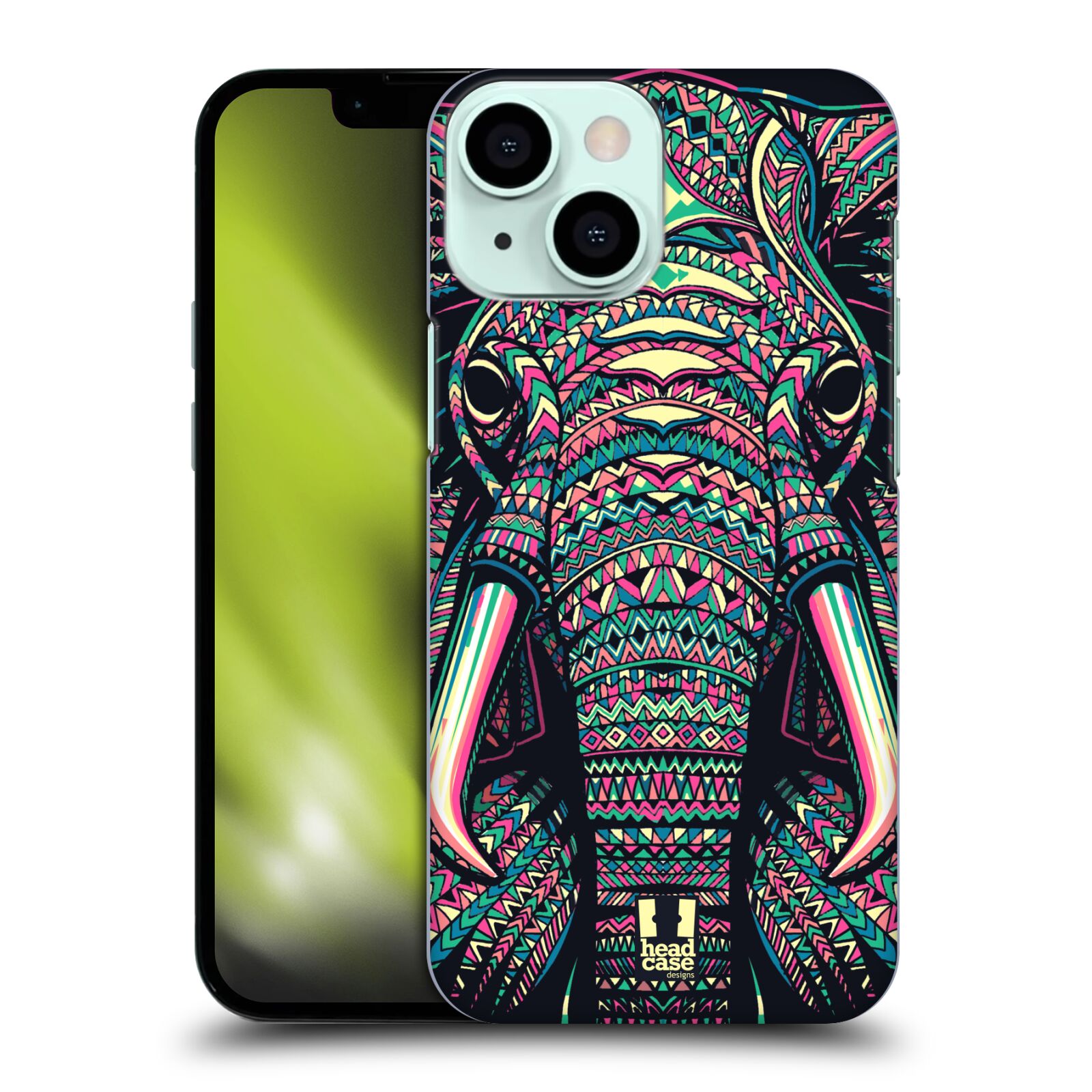 Plastové pouzdro na mobil Apple iPhone 13 Mini - Head Case - AZTEC SLON