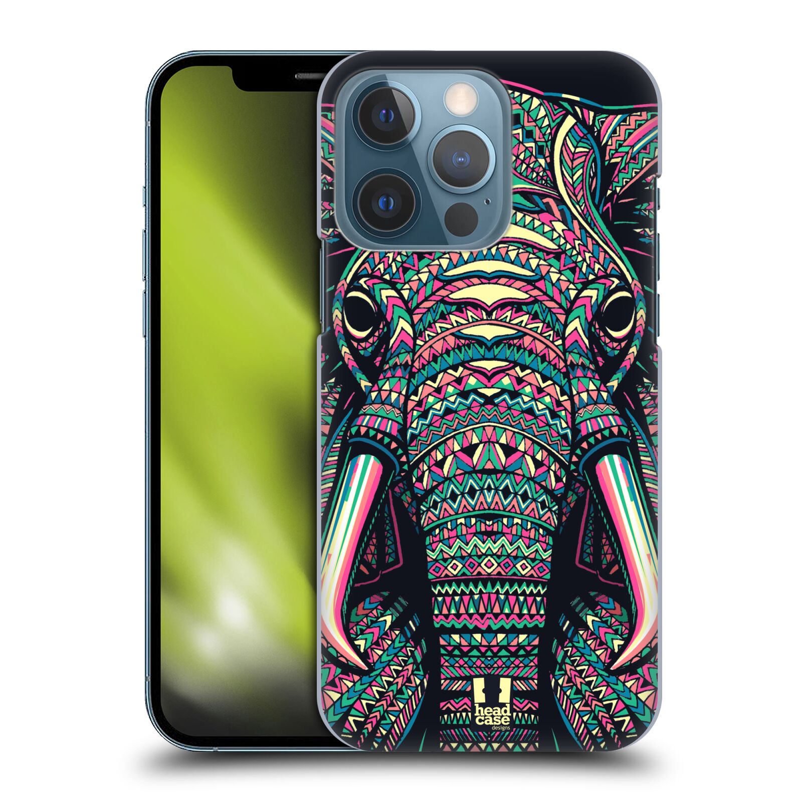 Plastové pouzdro na mobil Apple iPhone 13 Pro - Head Case - AZTEC SLON