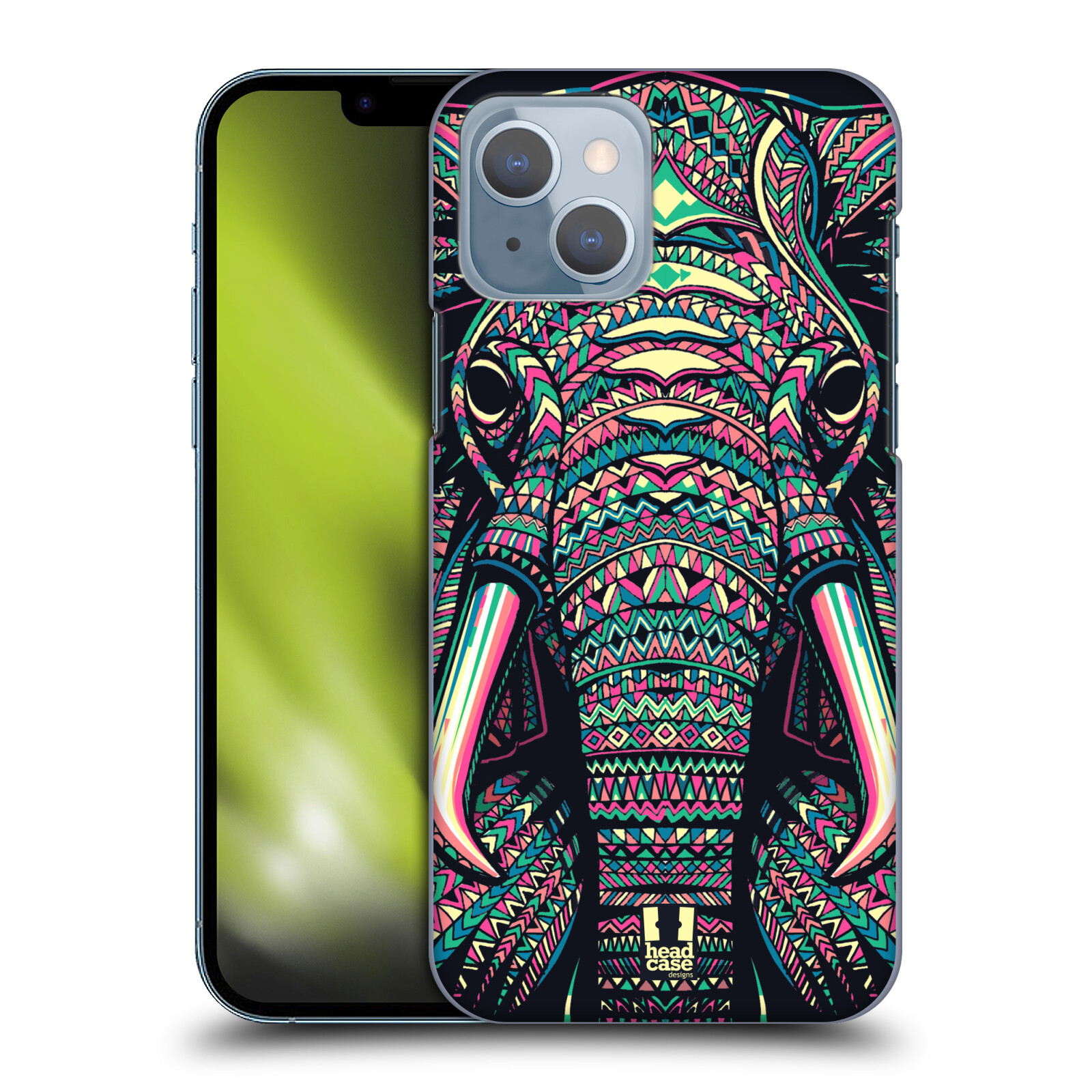 Plastové pouzdro na mobil Apple iPhone 14 - Head Case - AZTEC SLON