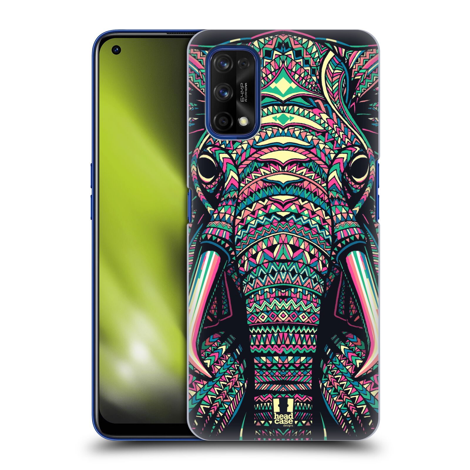Plastové pouzdro na mobil Realme 7 Pro - Head Case - AZTEC SLON