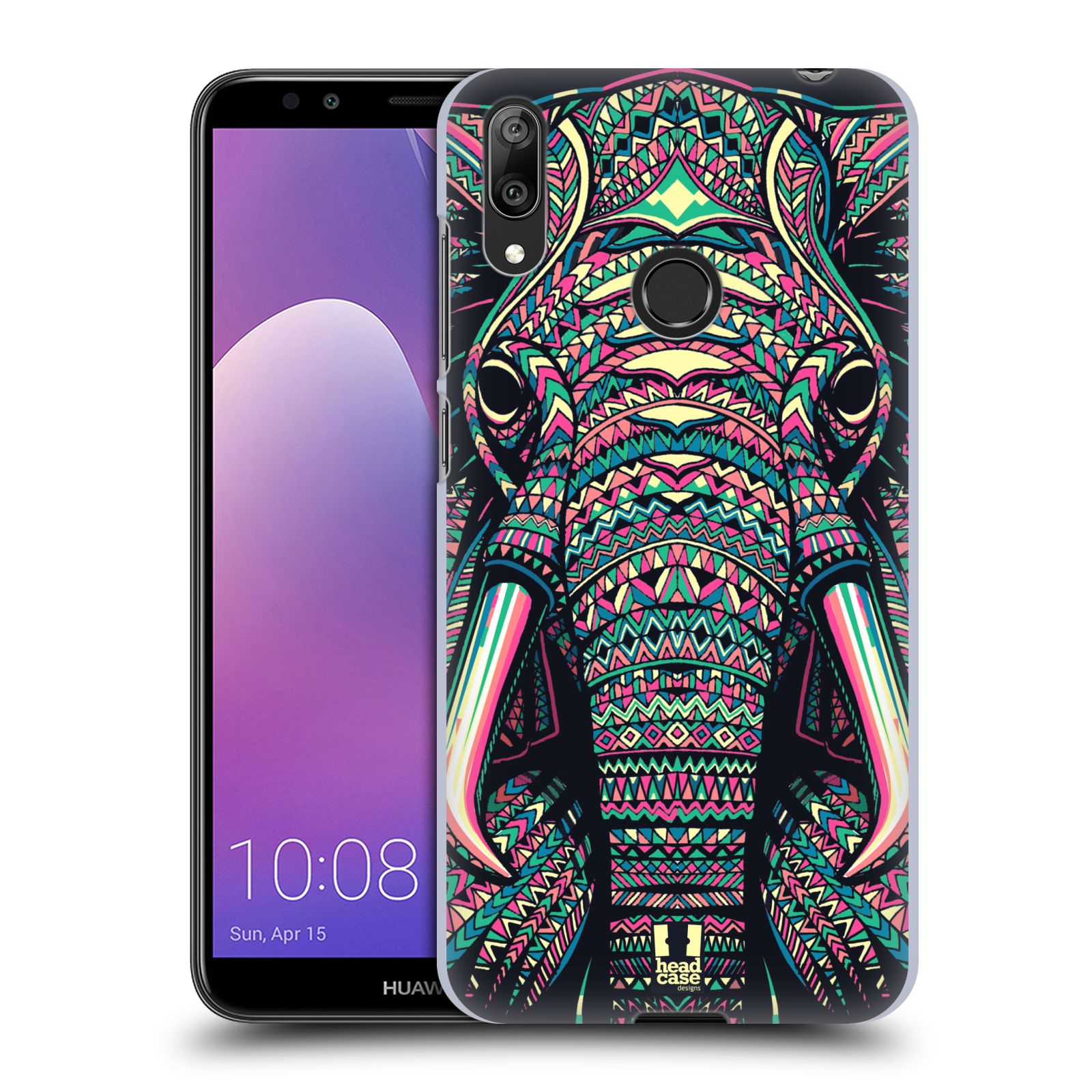 Plastové pouzdro na mobil Huawei Y7 (2019) - Head Case - AZTEC SLON