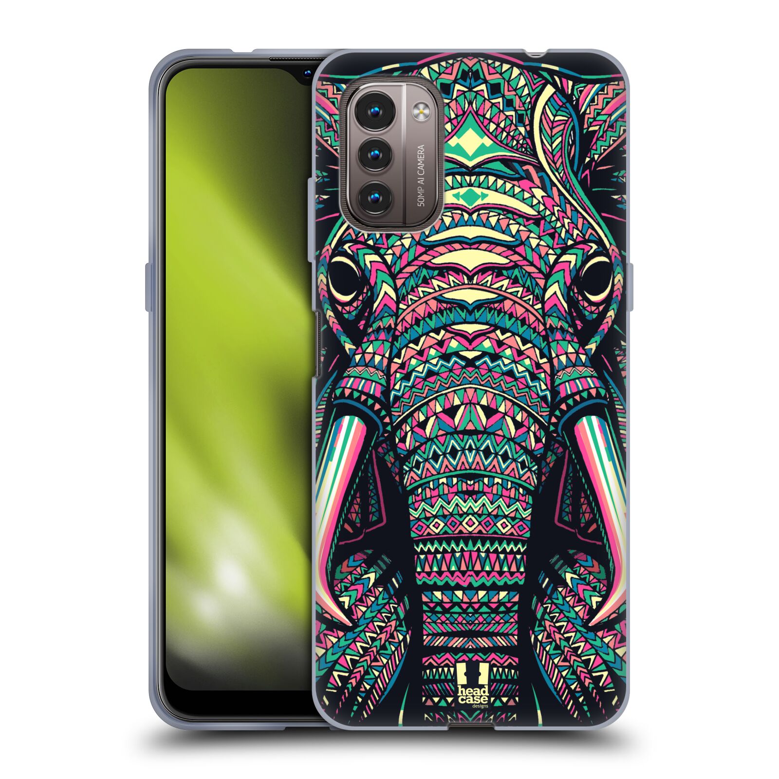Silikonové pouzdro na mobil Nokia G11 / G21 - Head Case - AZTEC SLON