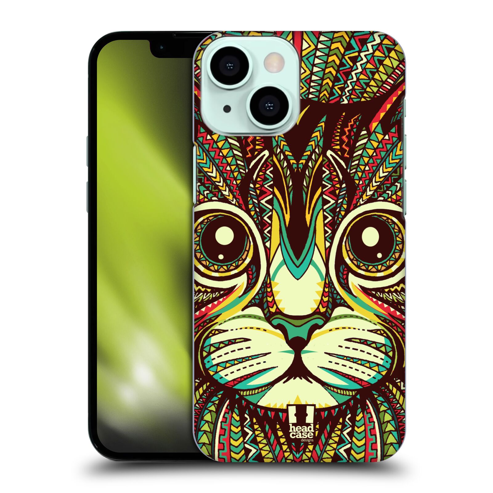 Plastové pouzdro na mobil Apple iPhone 13 Mini - Head Case - AZTEC KOČKA