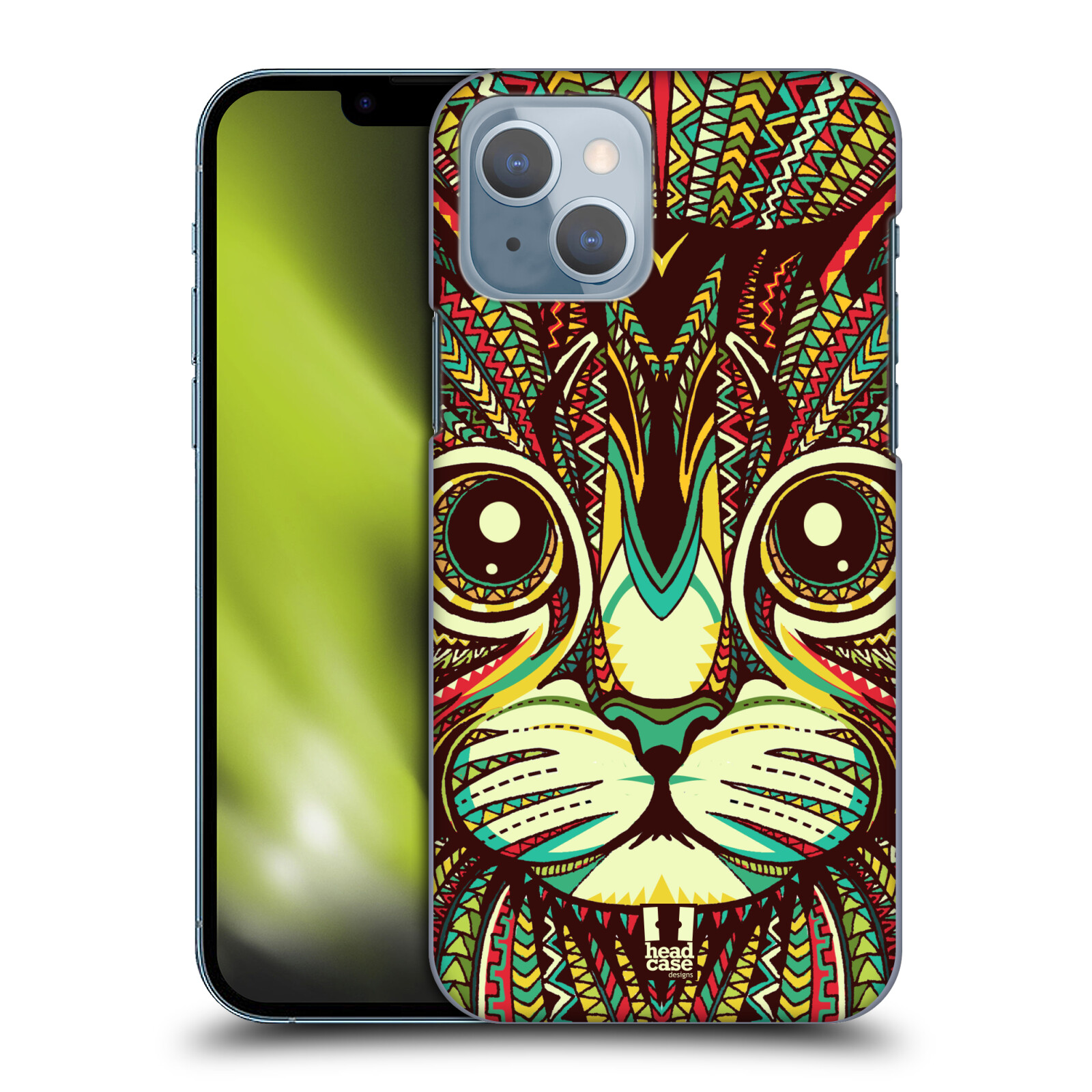 Plastové pouzdro na mobil Apple iPhone 14 - Head Case - AZTEC KOČKA
