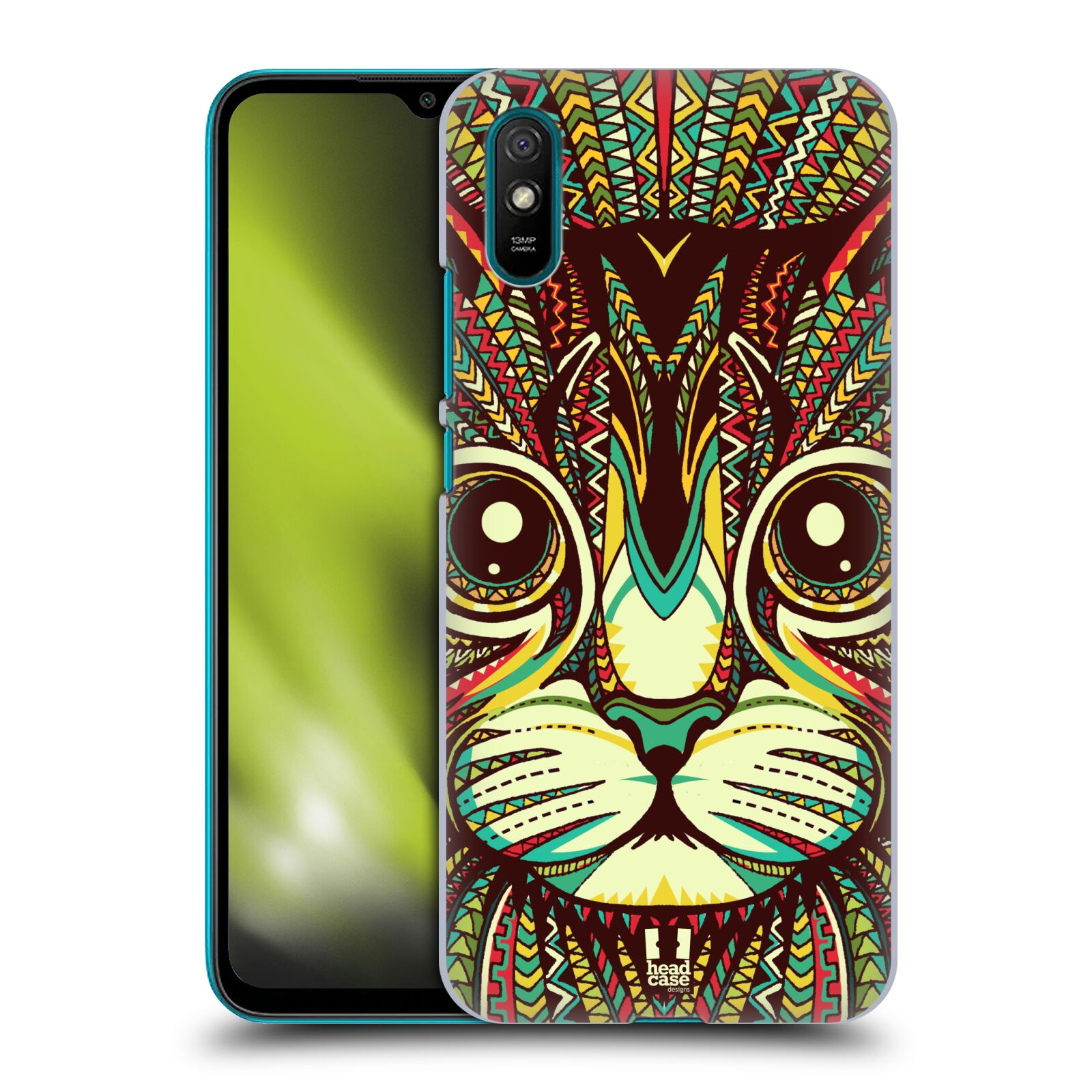 Plastové pouzdro na mobil Xiaomi Redmi 9A / Xiaomi Redmi 9AT - Head Case - AZTEC KOČKA