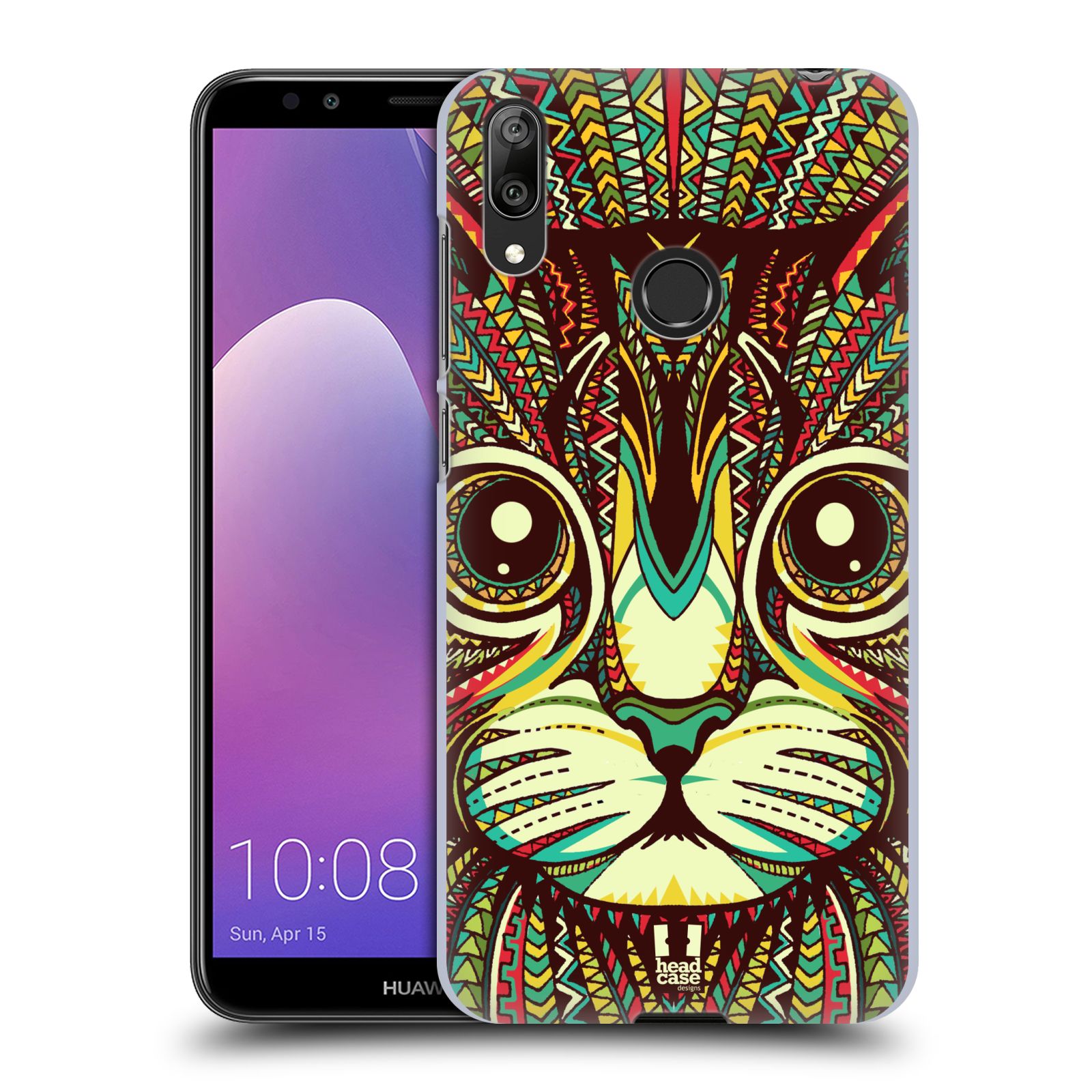 Plastové pouzdro na mobil Huawei Y7 (2019) - Head Case - AZTEC KOČKA