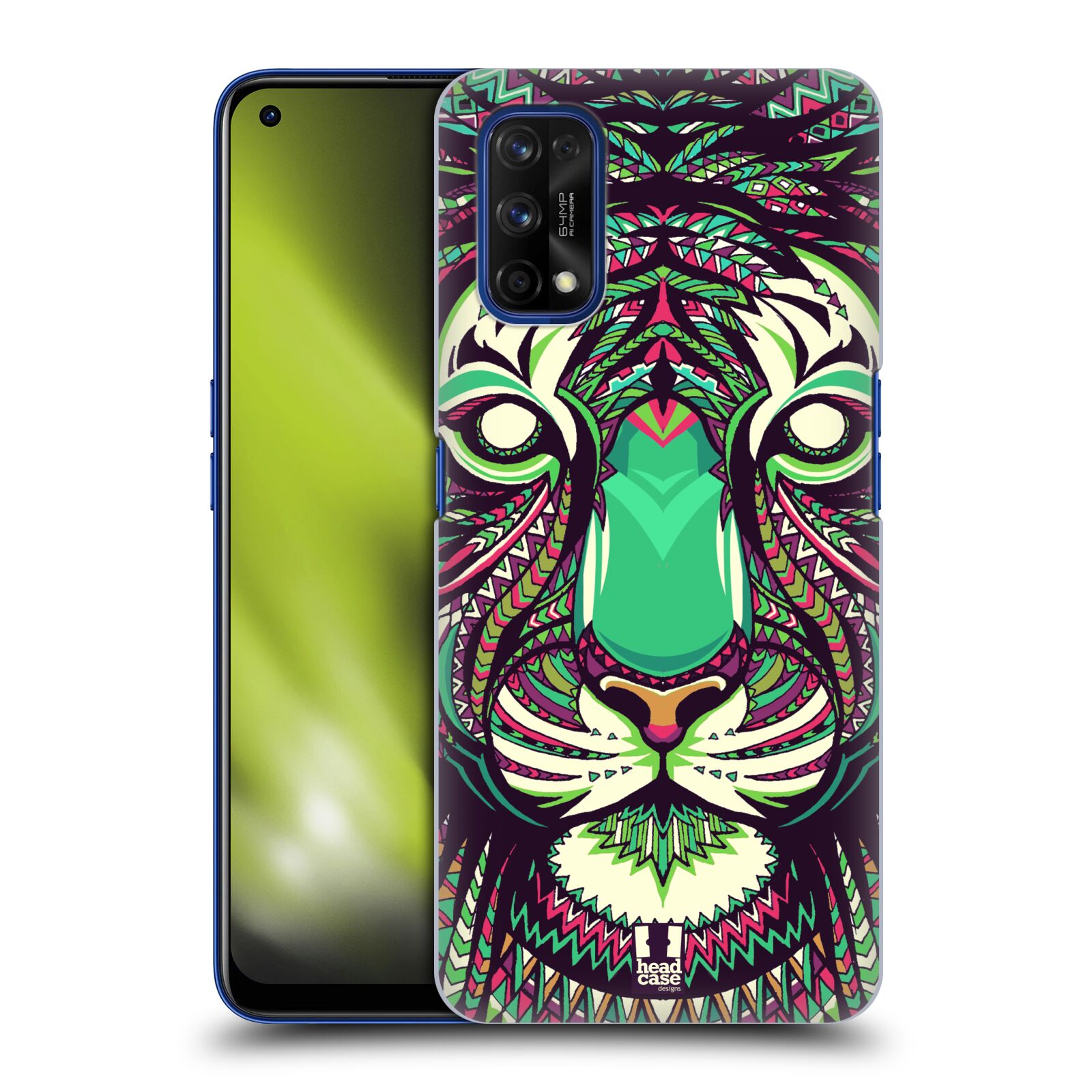 Plastové pouzdro na mobil Realme 7 Pro - Head Case - AZTEC TYGR
