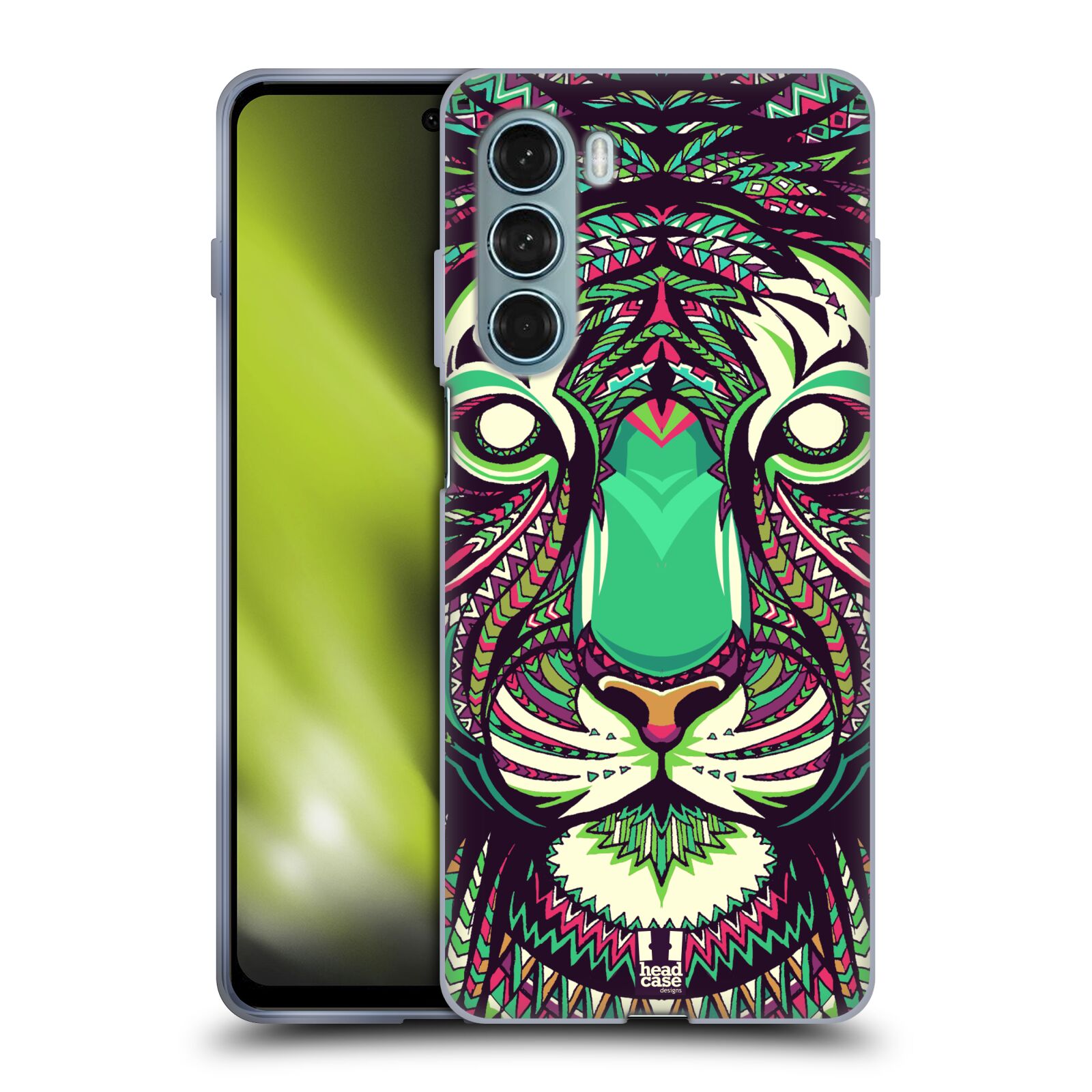 Silikonové pouzdro na mobil Motorola Moto G200 5G - Head Case - AZTEC TYGR