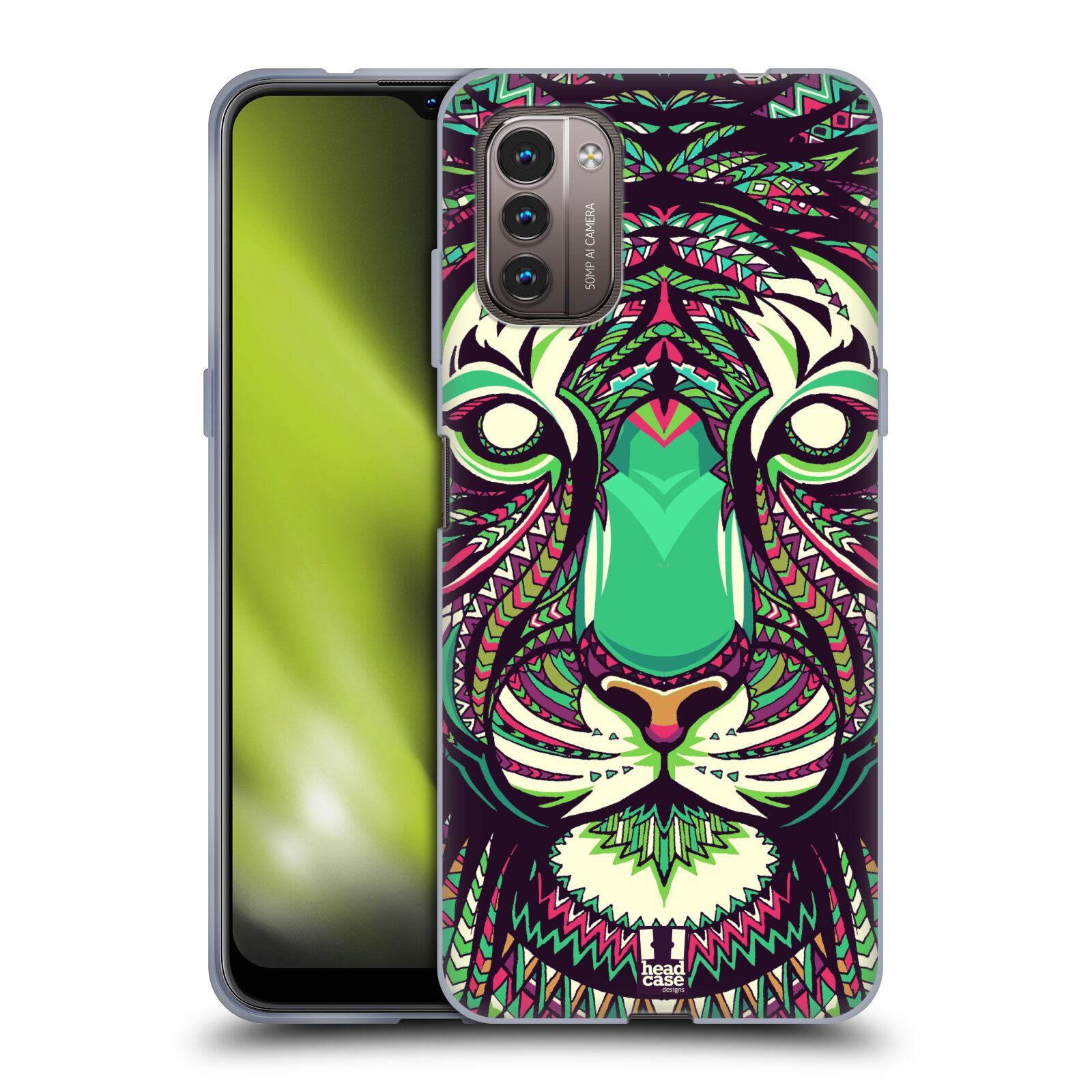 Silikonové pouzdro na mobil Nokia G11 / G21 - Head Case - AZTEC TYGR