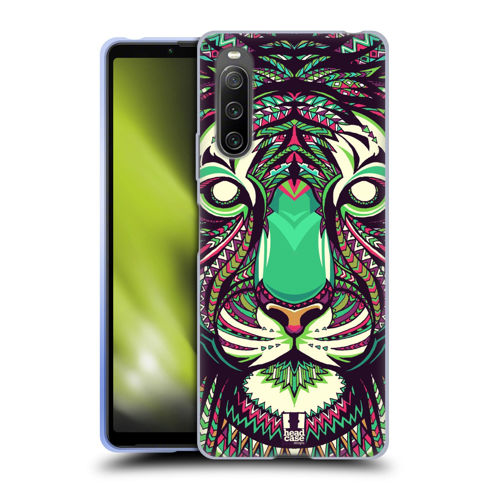 Silikonové pouzdro na mobil Sony Xperia 10 IV - Head Case - AZTEC TYGR