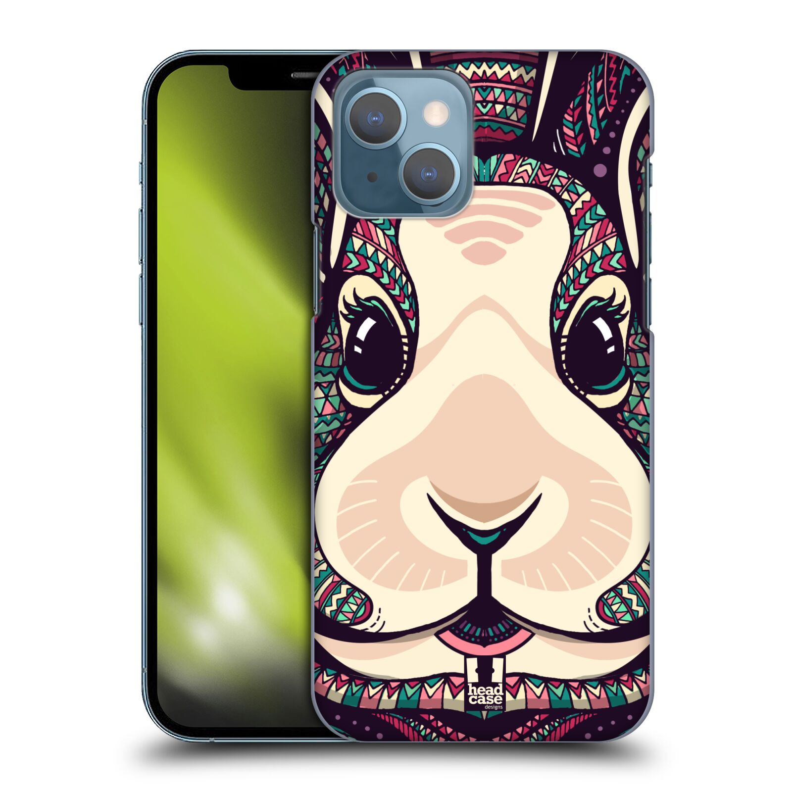 Plastové pouzdro na mobil Apple iPhone 13 - Head Case - AZTEC ZAJÍČEK