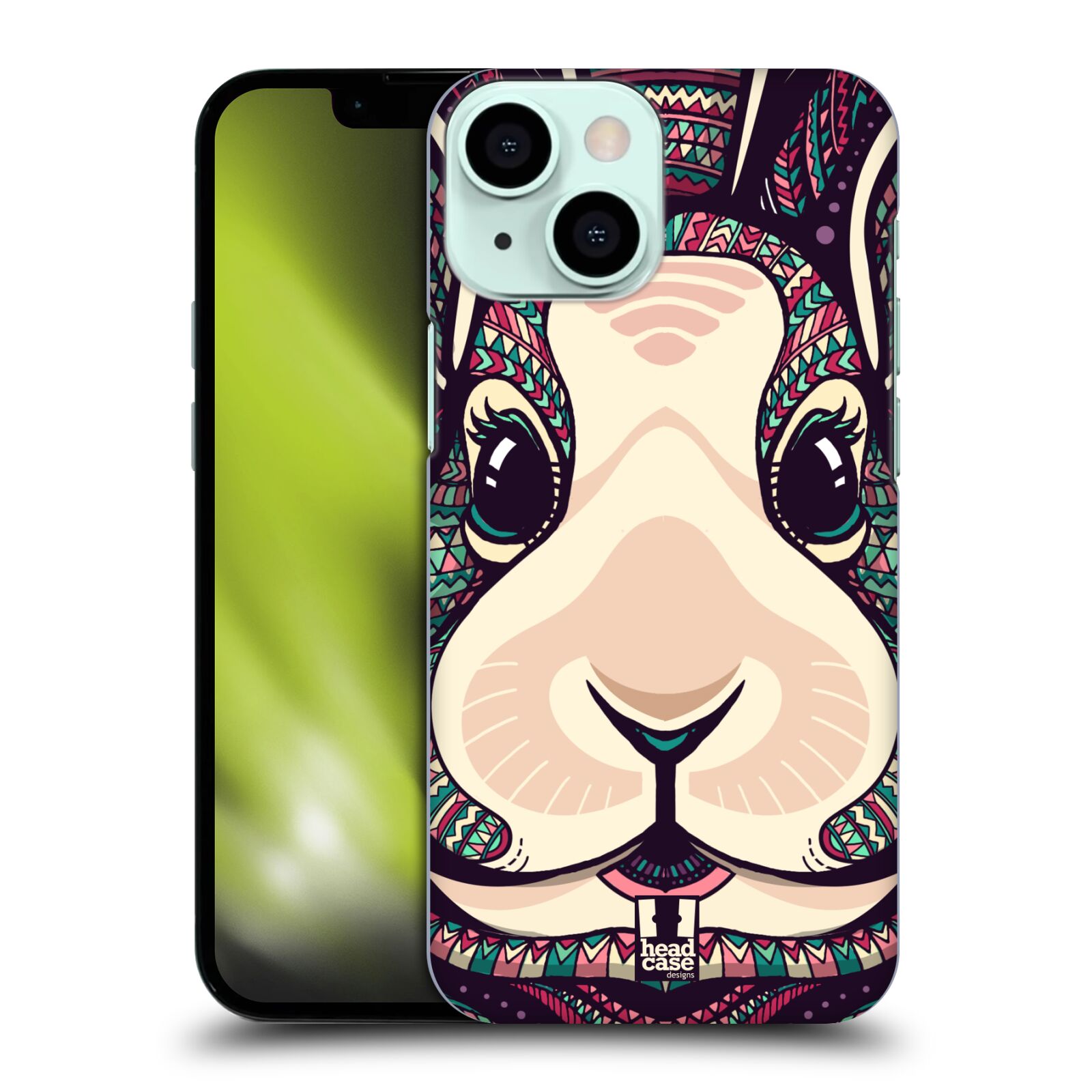 Plastové pouzdro na mobil Apple iPhone 13 Mini - Head Case - AZTEC ZAJÍČEK