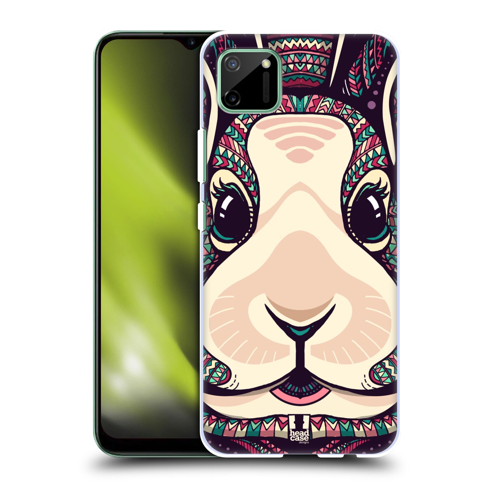 Plastové pouzdro na mobil Realme C11 - Head Case - AZTEC ZAJÍČEK
