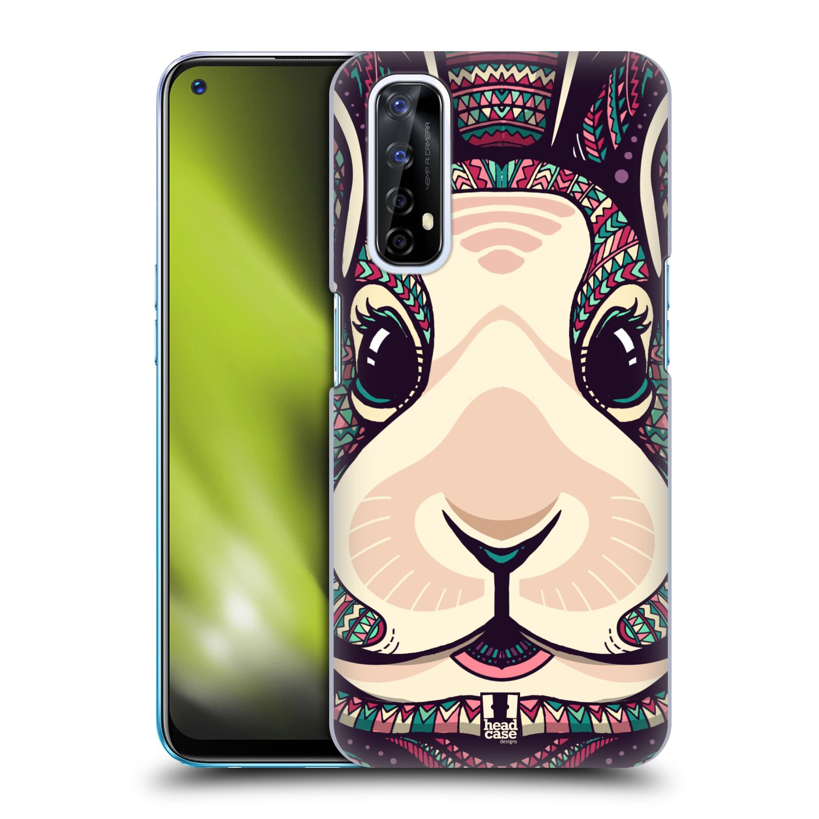 Plastové pouzdro na mobil Realme 7 - Head Case - AZTEC ZAJÍČEK