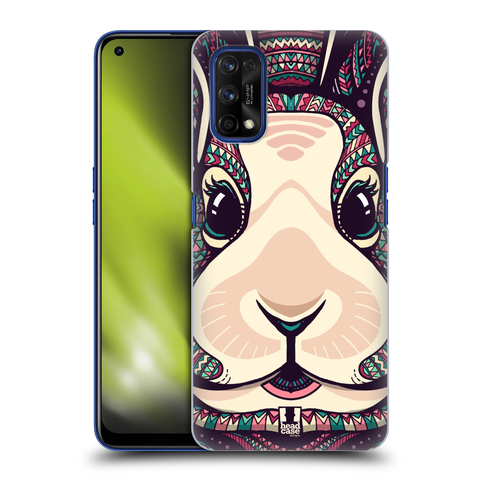 Plastové pouzdro na mobil Realme 7 Pro - Head Case - AZTEC ZAJÍČEK