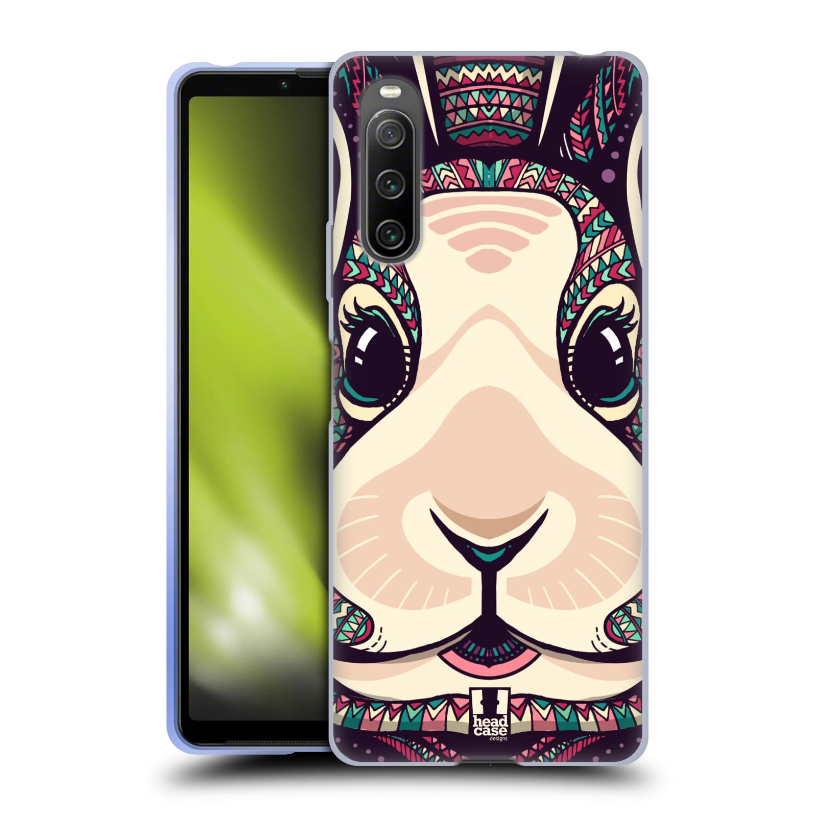 Silikonové pouzdro na mobil Sony Xperia 10 IV - Head Case - AZTEC ZAJÍČEK