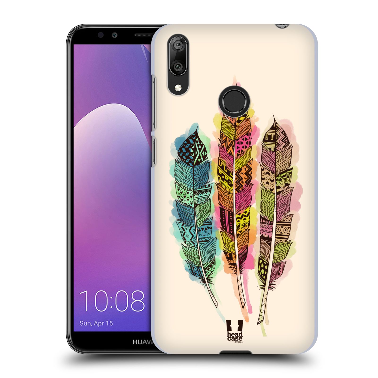 Plastové pouzdro na mobil Huawei Y7 (2019) - Head Case - AZTEC PÍRKA SPLASH