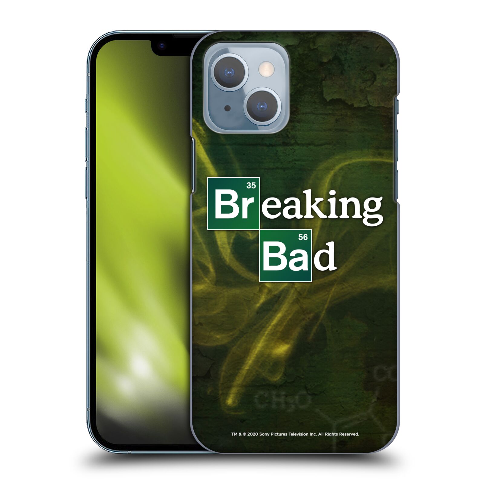 Plastové pouzdro na mobil Apple iPhone 14 - Breaking Bad - Perníkový táta - Logo