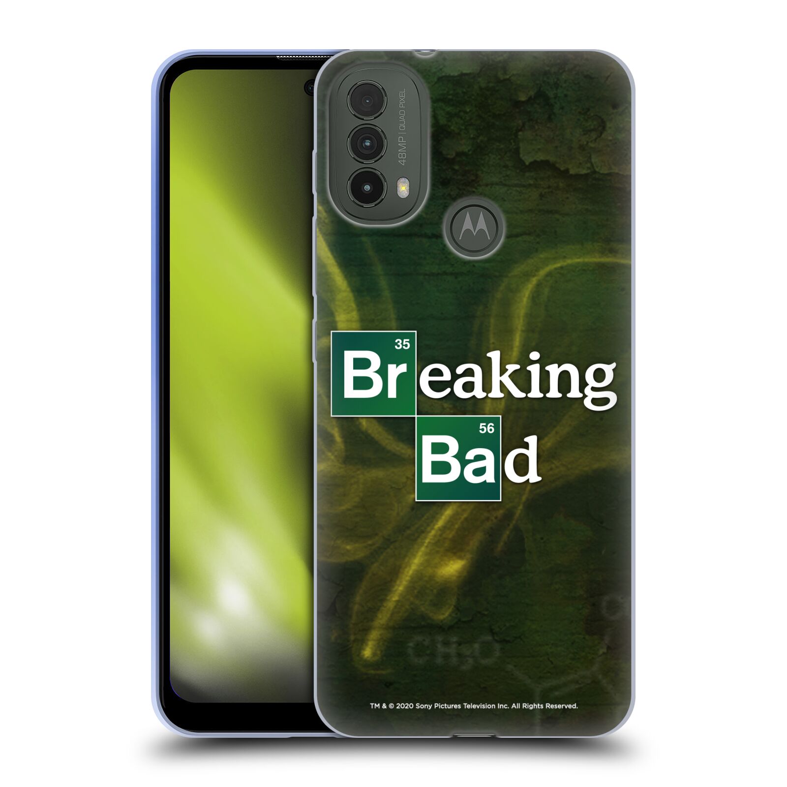 Silikonové pouzdro na mobil Motorola Moto E40 - Breaking Bad - Perníkový táta - Logo