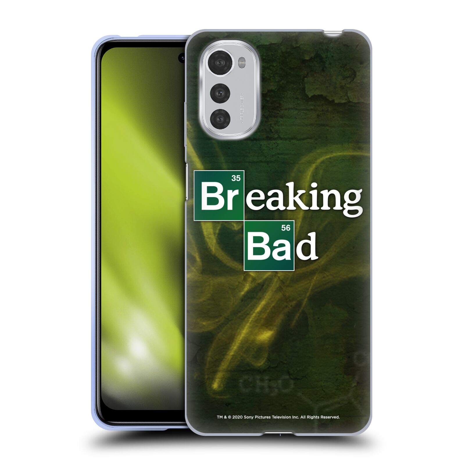 Silikonové pouzdro na mobil Motorola Moto E32 / E32s - Breaking Bad - Perníkový táta - Logo