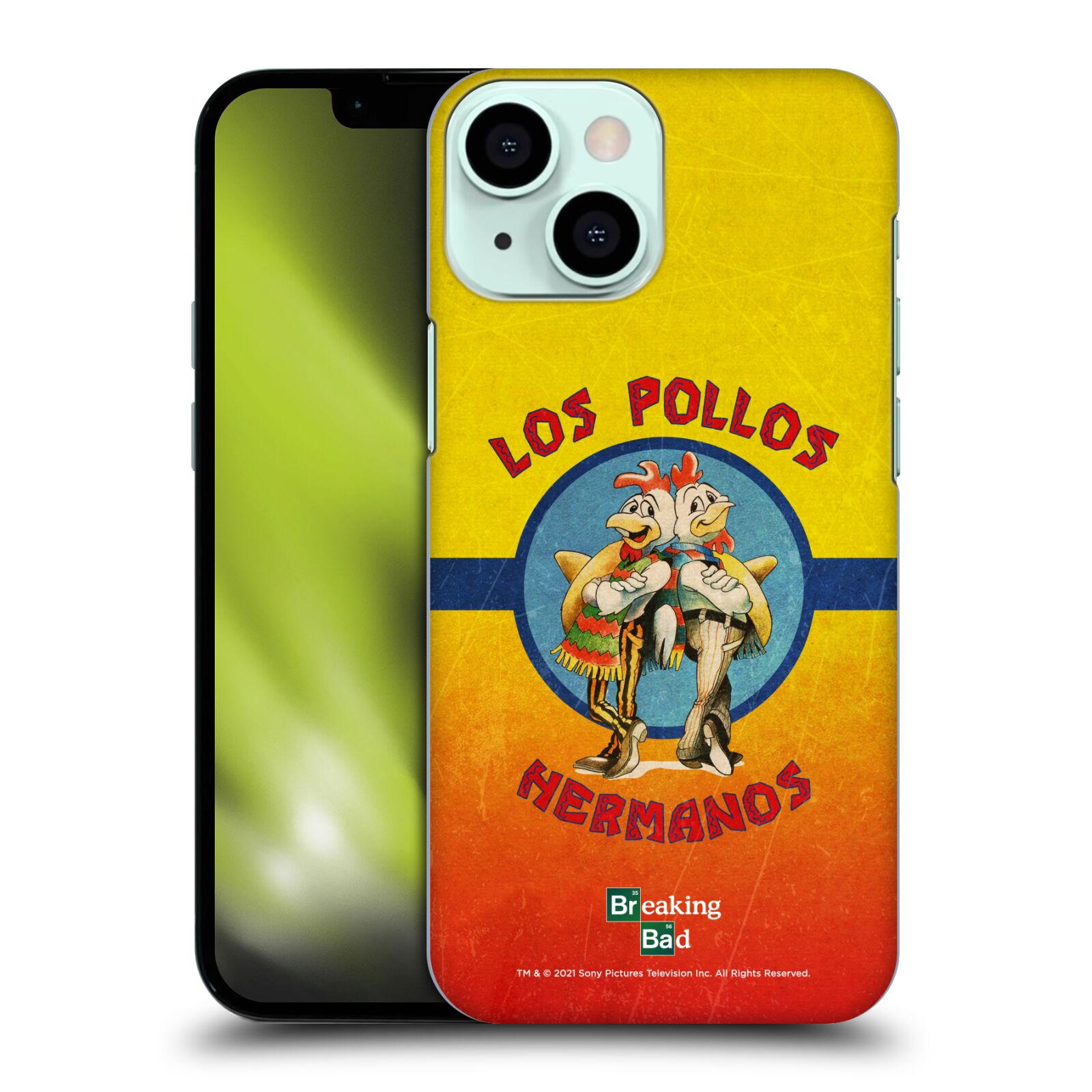 Plastové pouzdro na mobil Apple iPhone 13 Mini - Breaking Bad - Perníkový táta - Los Pollos Hermanos
