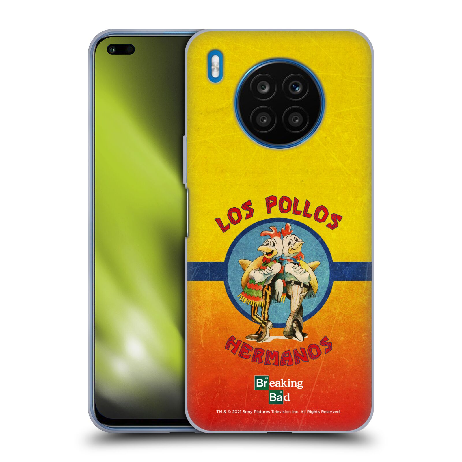 Silikonové pouzdro na mobil Huawei Nova 8i / Honor 50 Lite - Breaking Bad - Perníkový táta - Los Pollos Hermanos