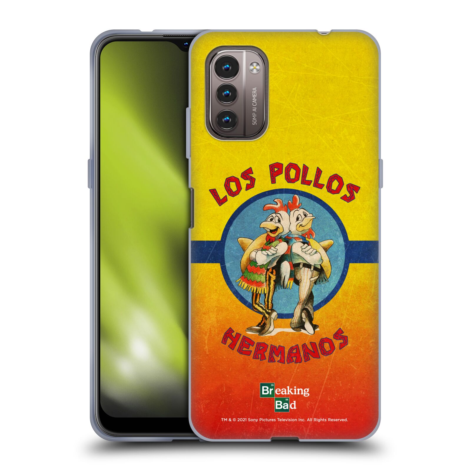 Silikonové pouzdro na mobil Nokia G11 / G21 - Breaking Bad - Perníkový táta - Los Pollos Hermanos