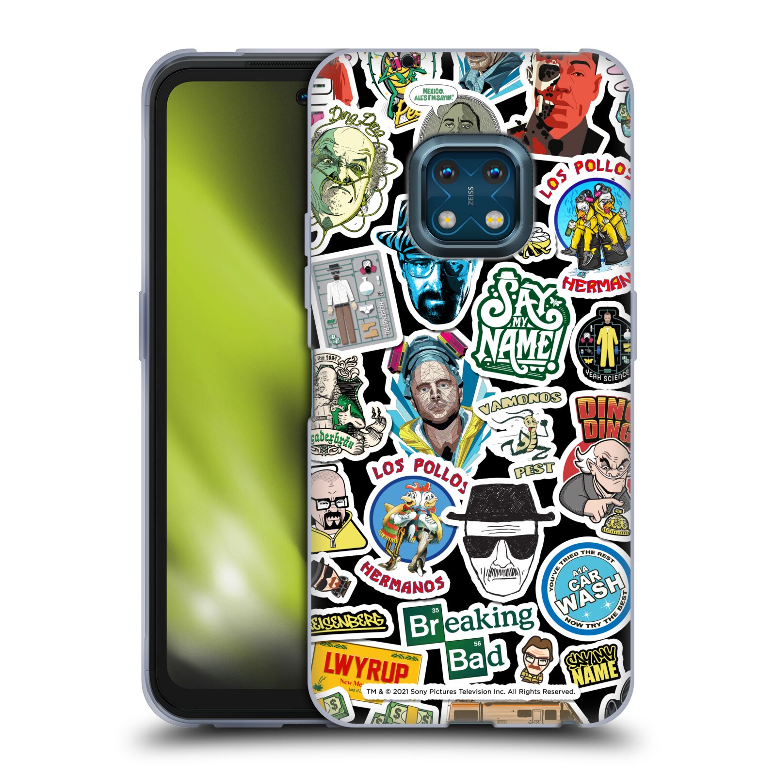 Silikonové pouzdro na mobil Nokia XR20 - Breaking Bad - Perníkový táta - Stickers Pattern