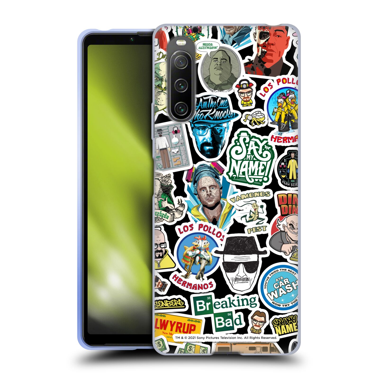 Silikonové pouzdro na mobil Sony Xperia 10 IV - Breaking Bad - Perníkový táta - Stickers Pattern