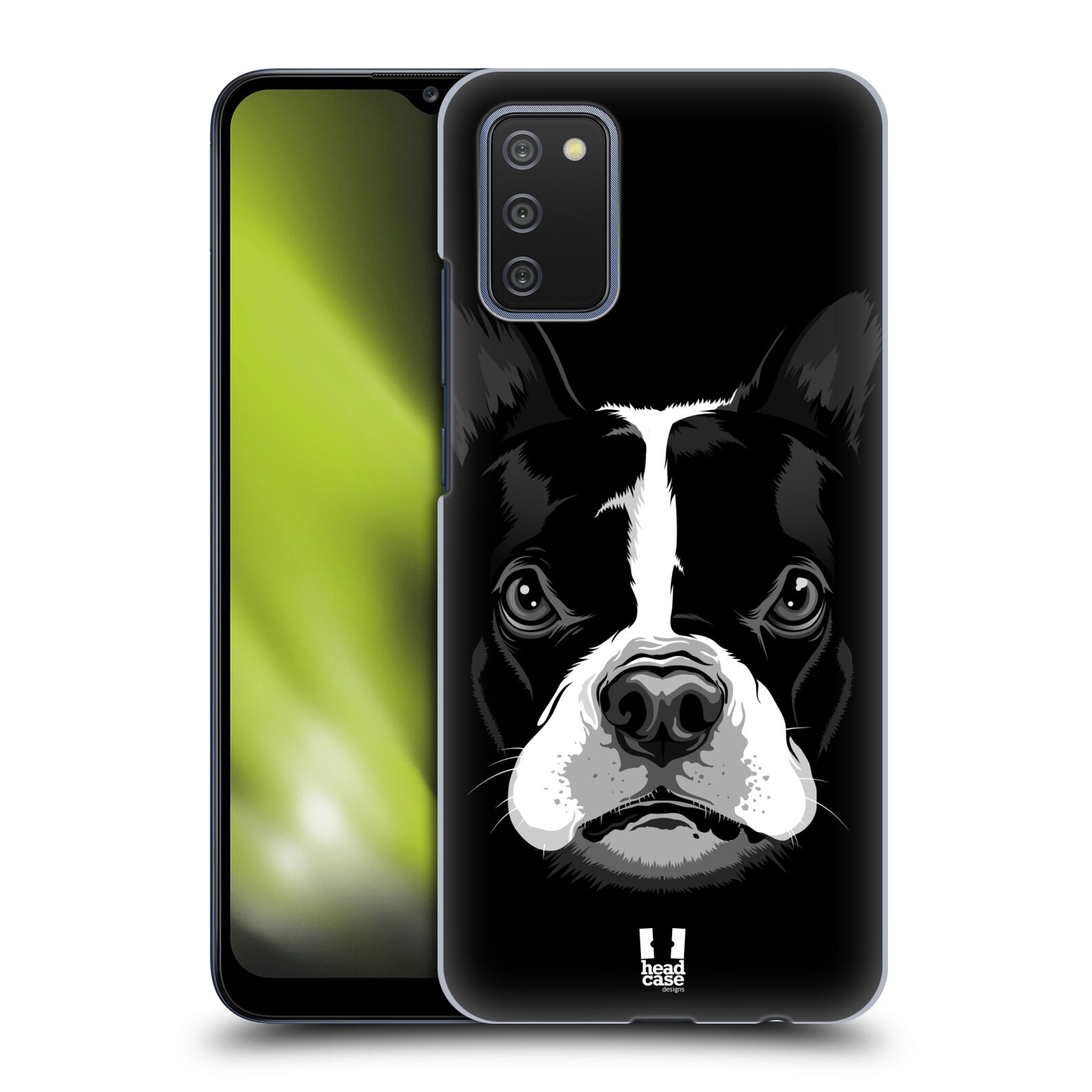Plastové pouzdro na mobil Samsung Galaxy A02s - Head Case - ILUSTROVANÝ BULDOČEK