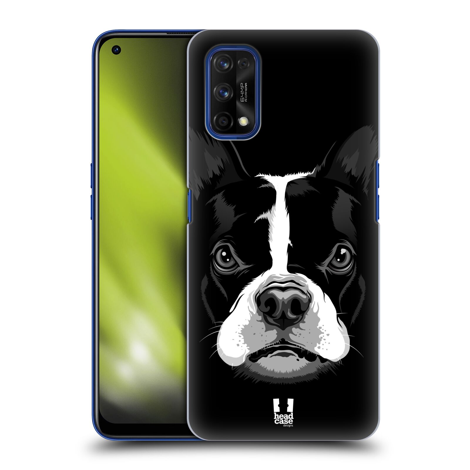 Plastové pouzdro na mobil Realme 7 Pro - Head Case - ILUSTROVANÝ BULDOČEK