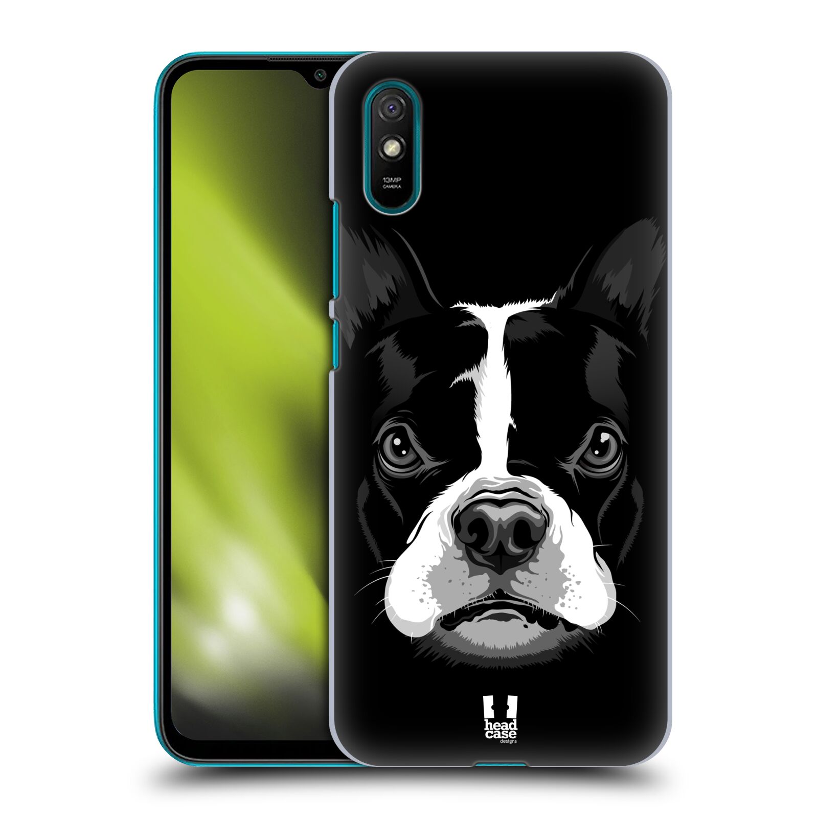 Plastové pouzdro na mobil Xiaomi Redmi 9A / Xiaomi Redmi 9AT - Head Case - ILUSTROVANÝ BULDOČEK (Plastový kryt, pouzdro, obal na mobilní telefon Xiaomi Redmi 9A / Xiaomi Redmi 9AT s motivem ILUSTROVANÝ BULDOČEK)