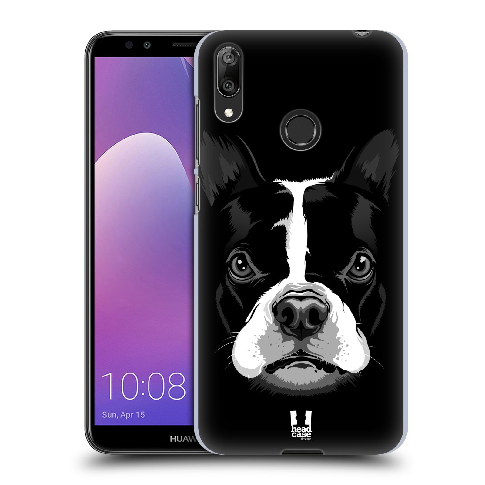 Plastové pouzdro na mobil Huawei Y7 (2019) - Head Case - ILUSTROVANÝ BULDOČEK