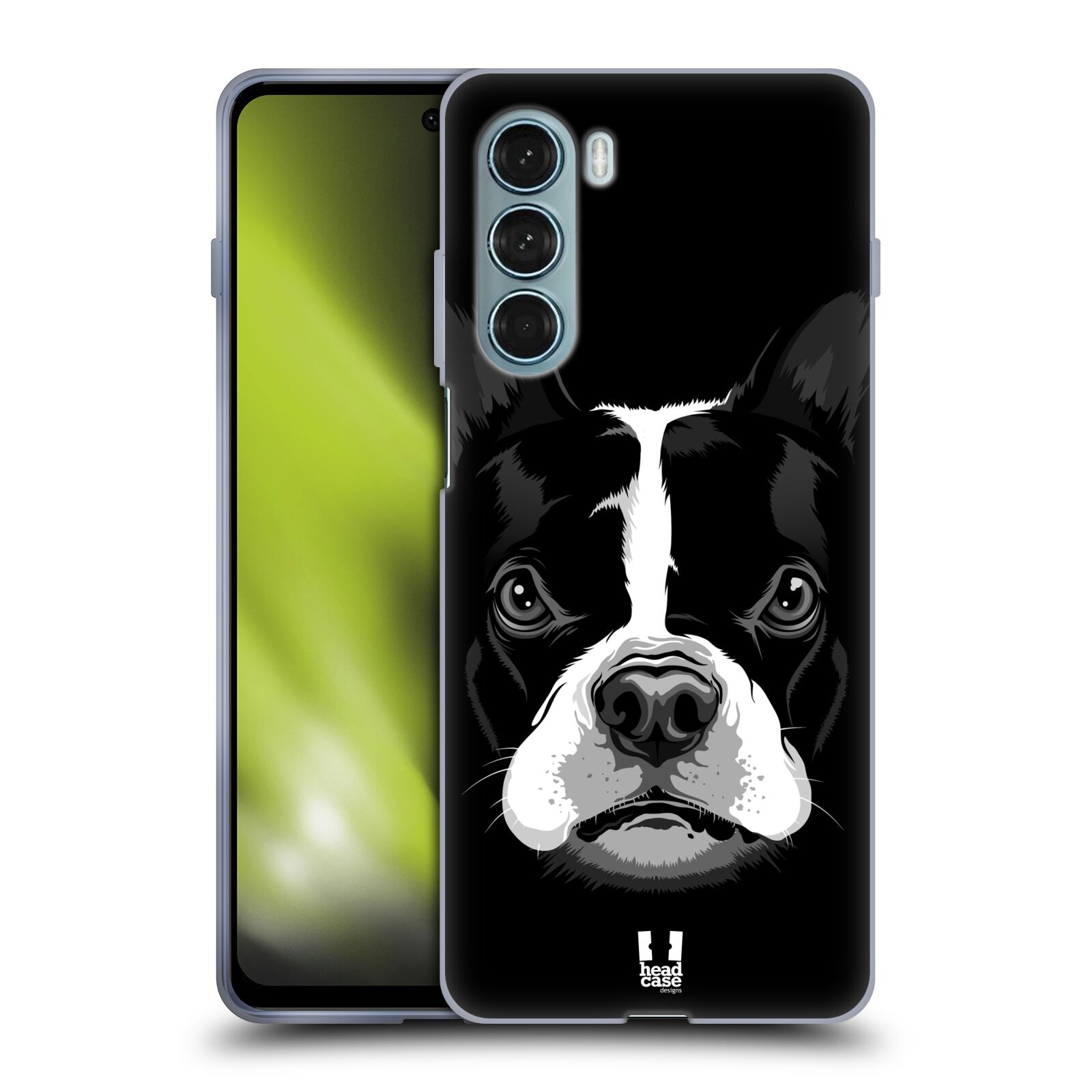 Silikonové pouzdro na mobil Motorola Moto G200 5G - Head Case - ILUSTROVANÝ BULDOČEK