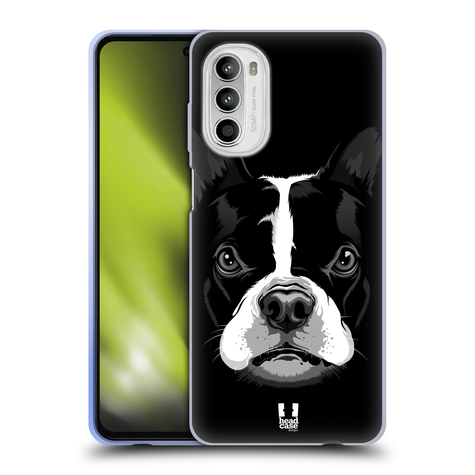 Silikonové pouzdro na mobil Motorola Moto G52 - Head Case - ILUSTROVANÝ BULDOČEK